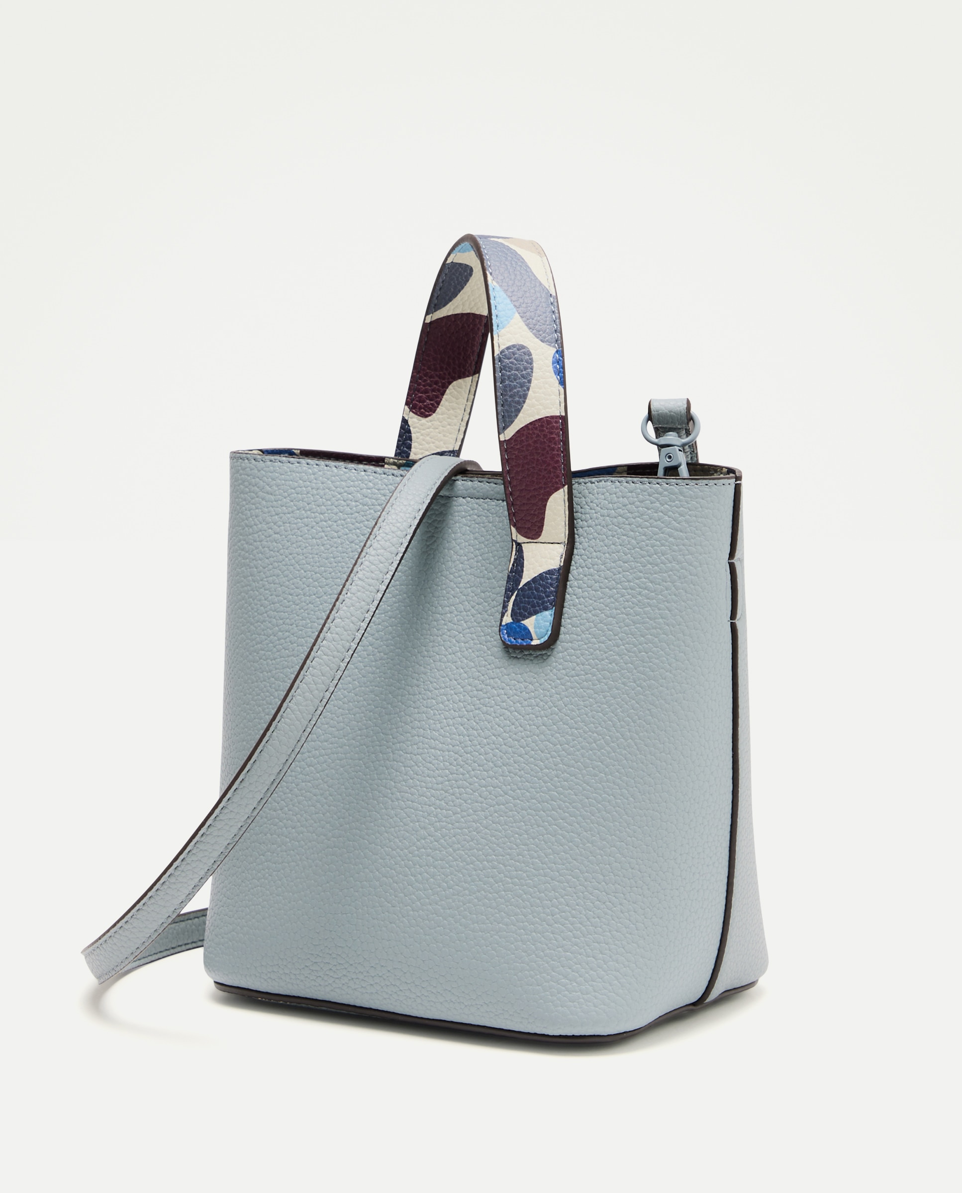 Mala de Mão e Tiracolo com Alça Estampada 400 Azul-2