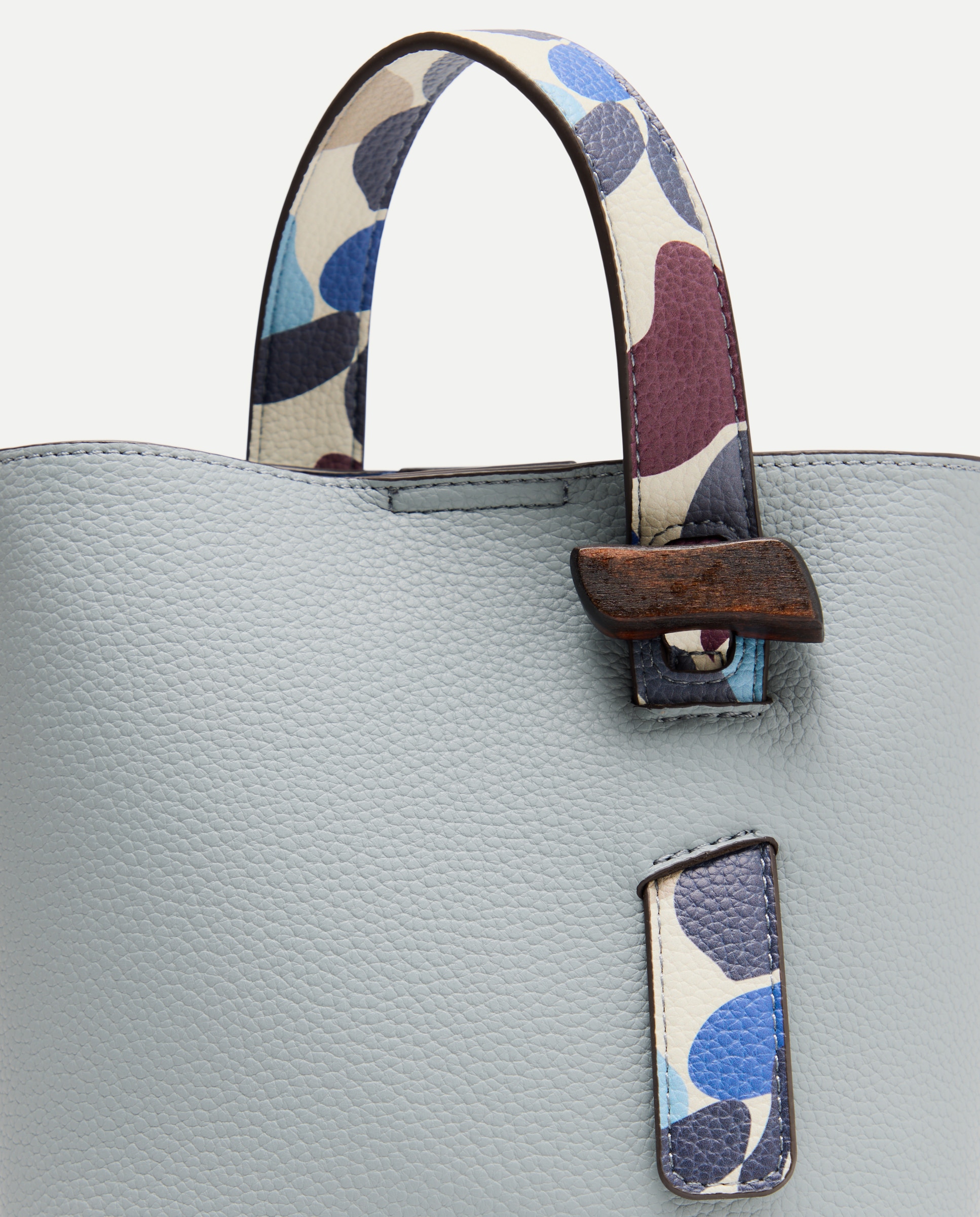 Mala de Mão e Tiracolo com Alça Estampada 400 Azul-4