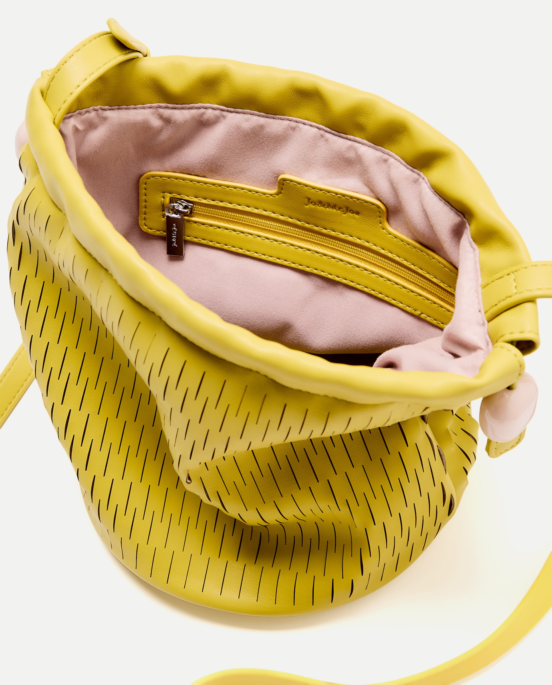 Mala a Tiracolo com Detalhe de Cortes 300 Amarelo-3