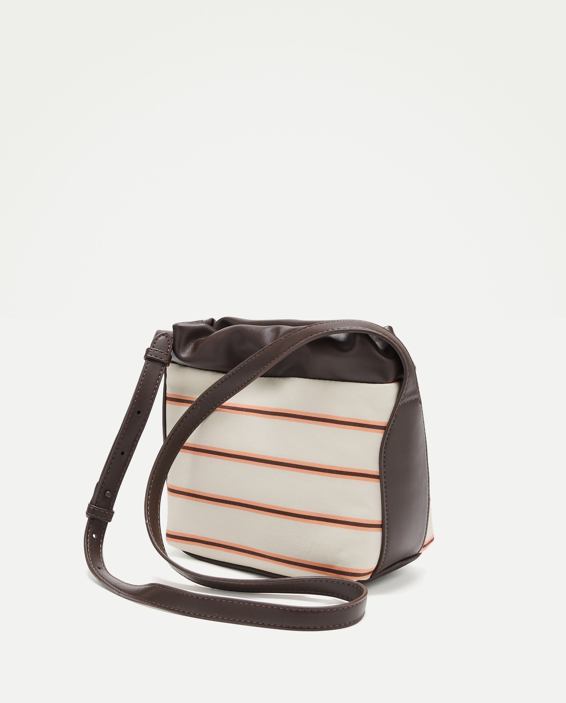 Imagen 2 de Bolso bandolera con estampado de rayas - Jo & Mr. Joe - Blanco roto Blanco roto