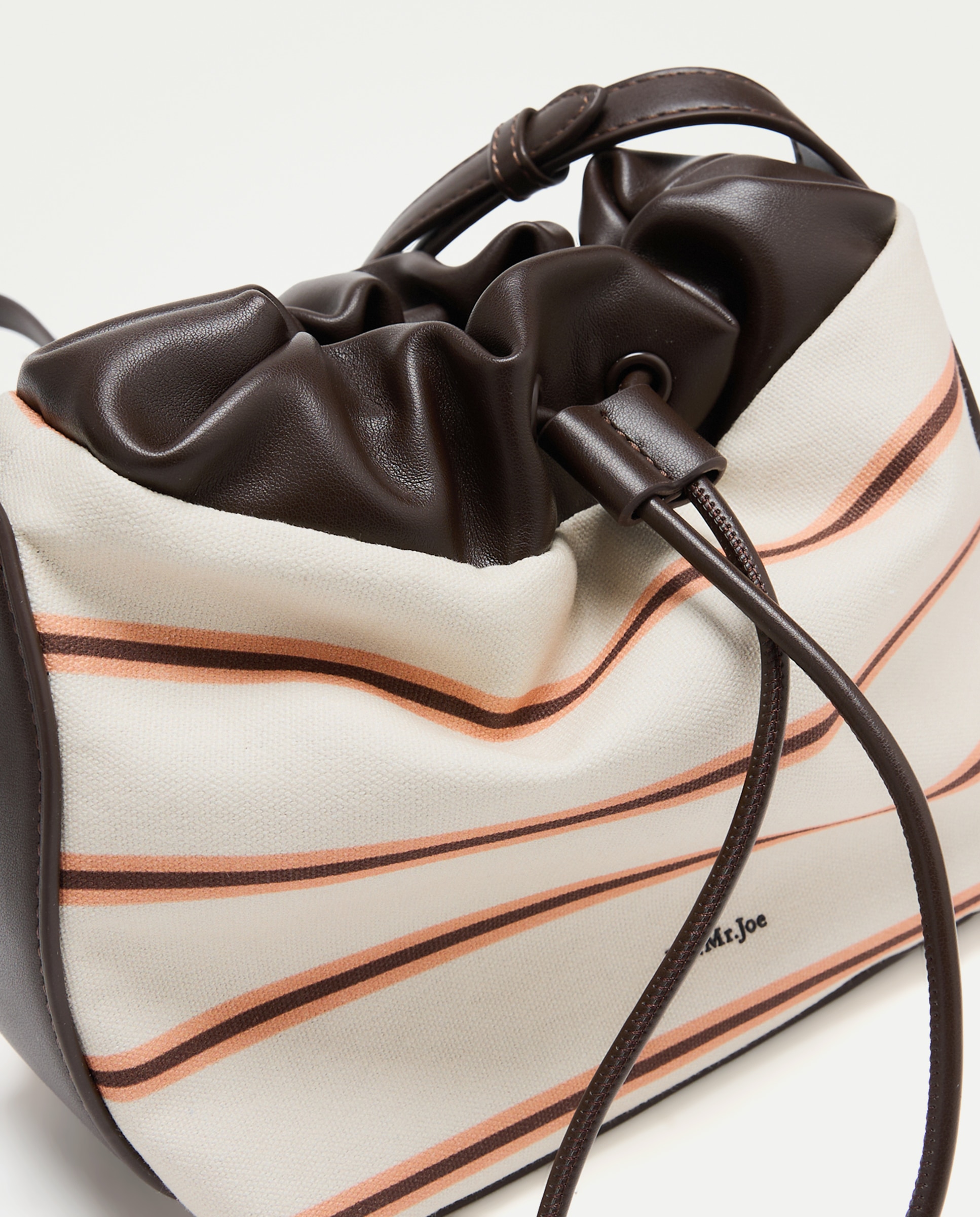 Imagen 4 de Bolso bandolera con estampado de rayas - Jo & Mr. Joe - Blanco roto Blanco roto
