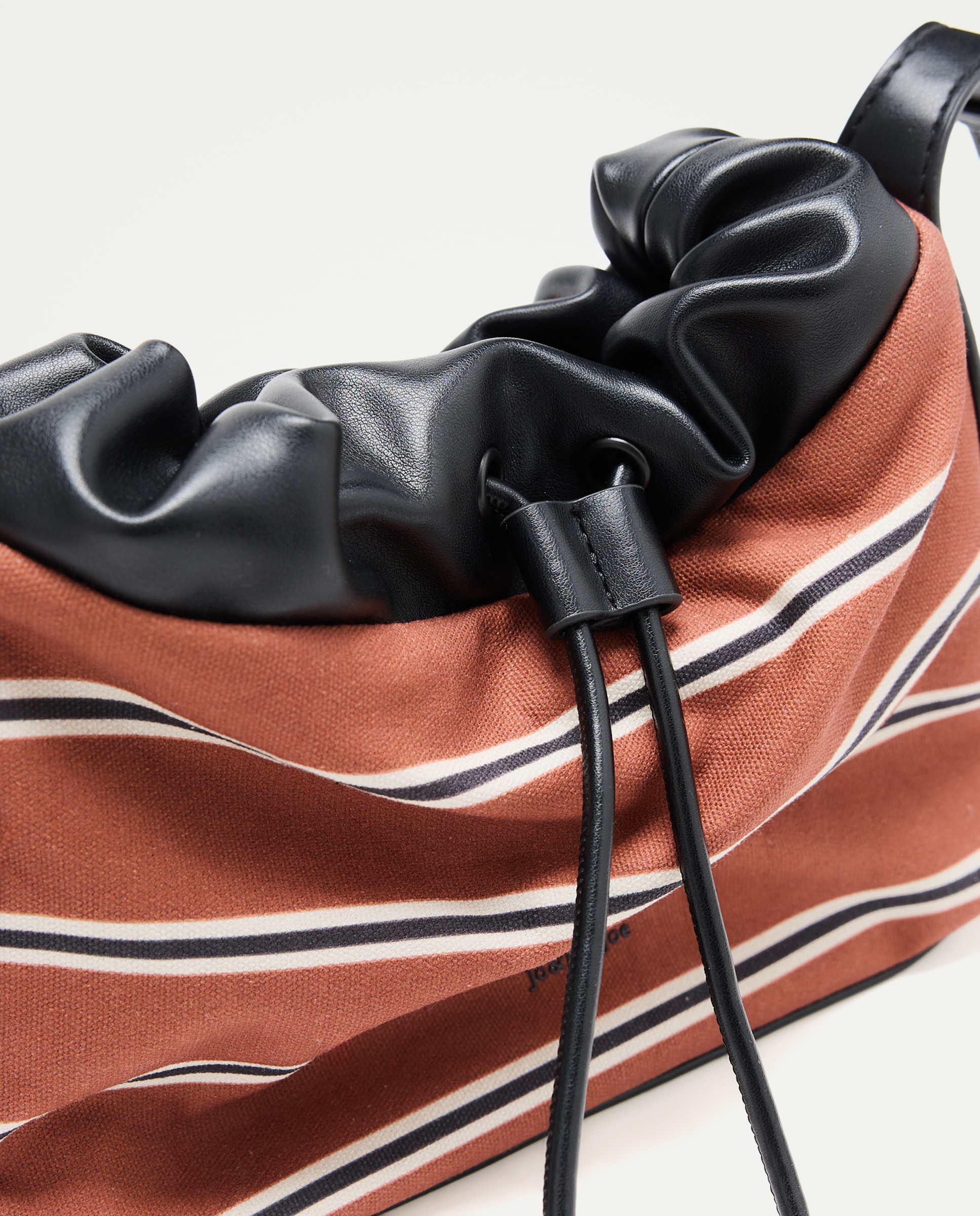 Mala a Tiracolo com Estampado às Riscas 770 Terracota-4