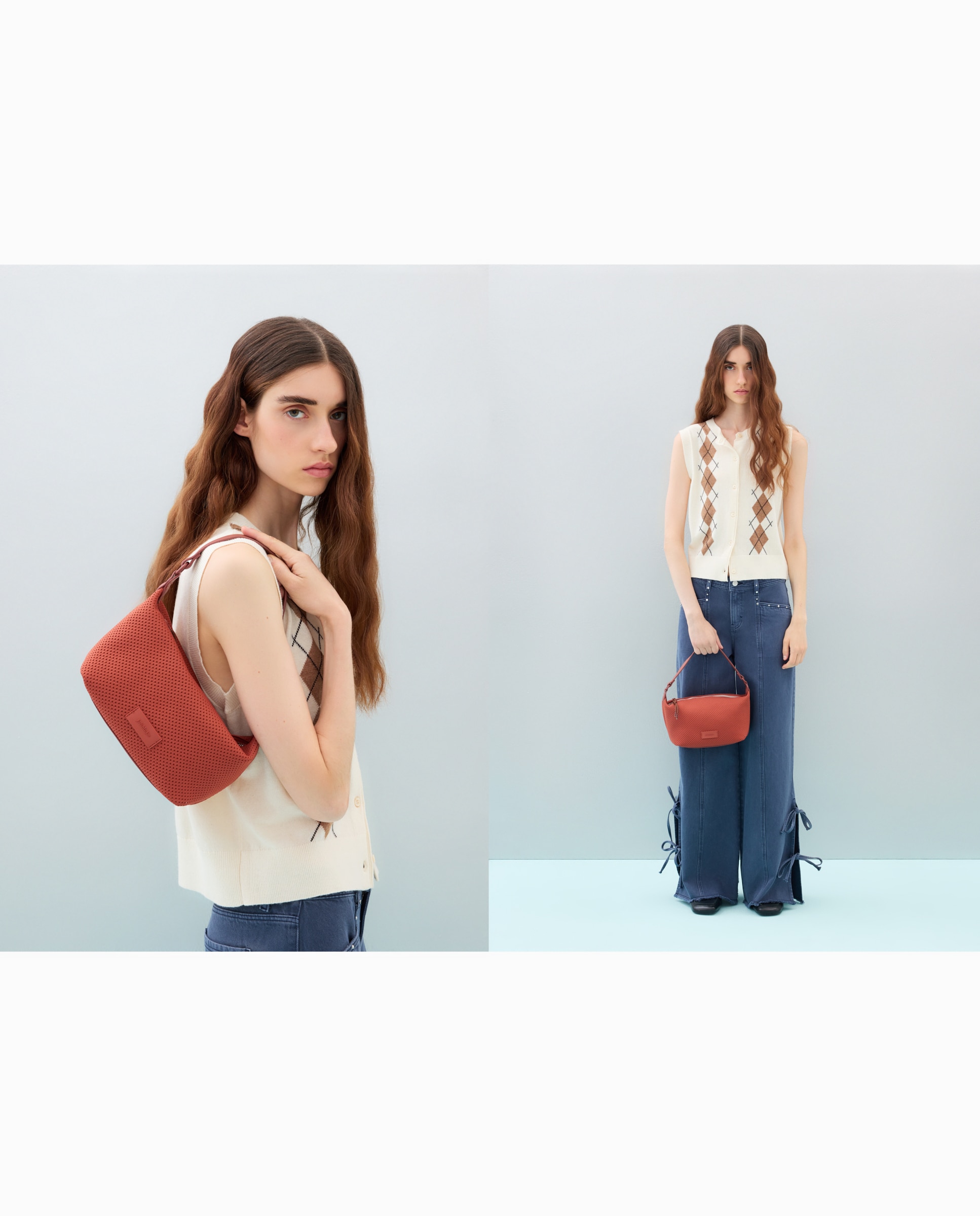 Bolso bandolera de punto - Jo & Mr. Joe - 600 Rojo 600 Rojo-6