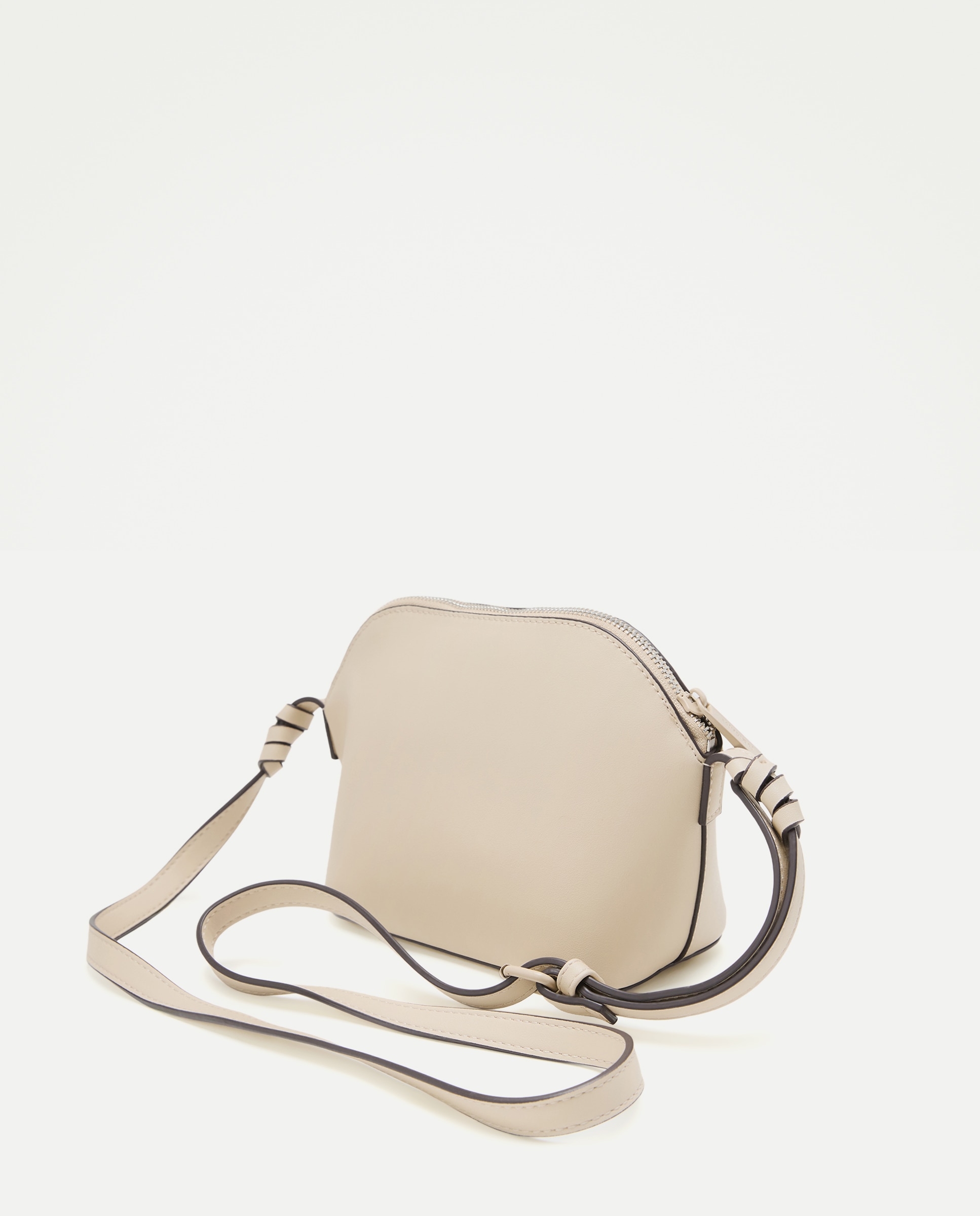 Bolso bandolera con materiales combinados - Jo & Mr. Joe - 120 Crudo 120 Crudo-2