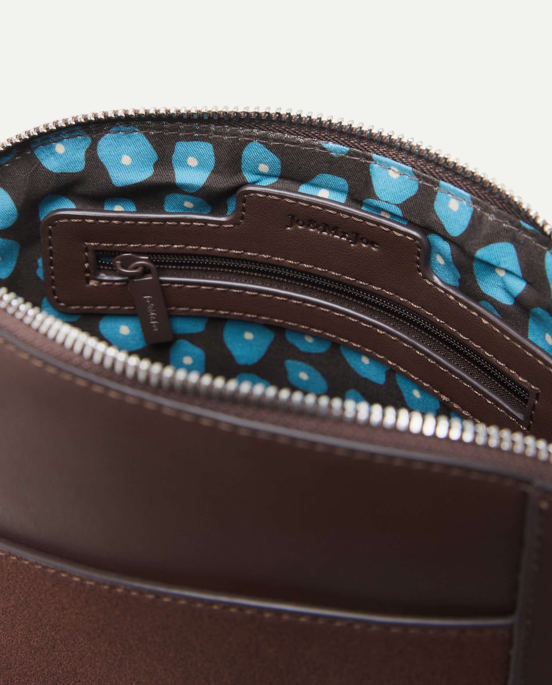 Bolso bandolera con materiales combinados - Jo & Mr. Joe - Marrón Marrón-5