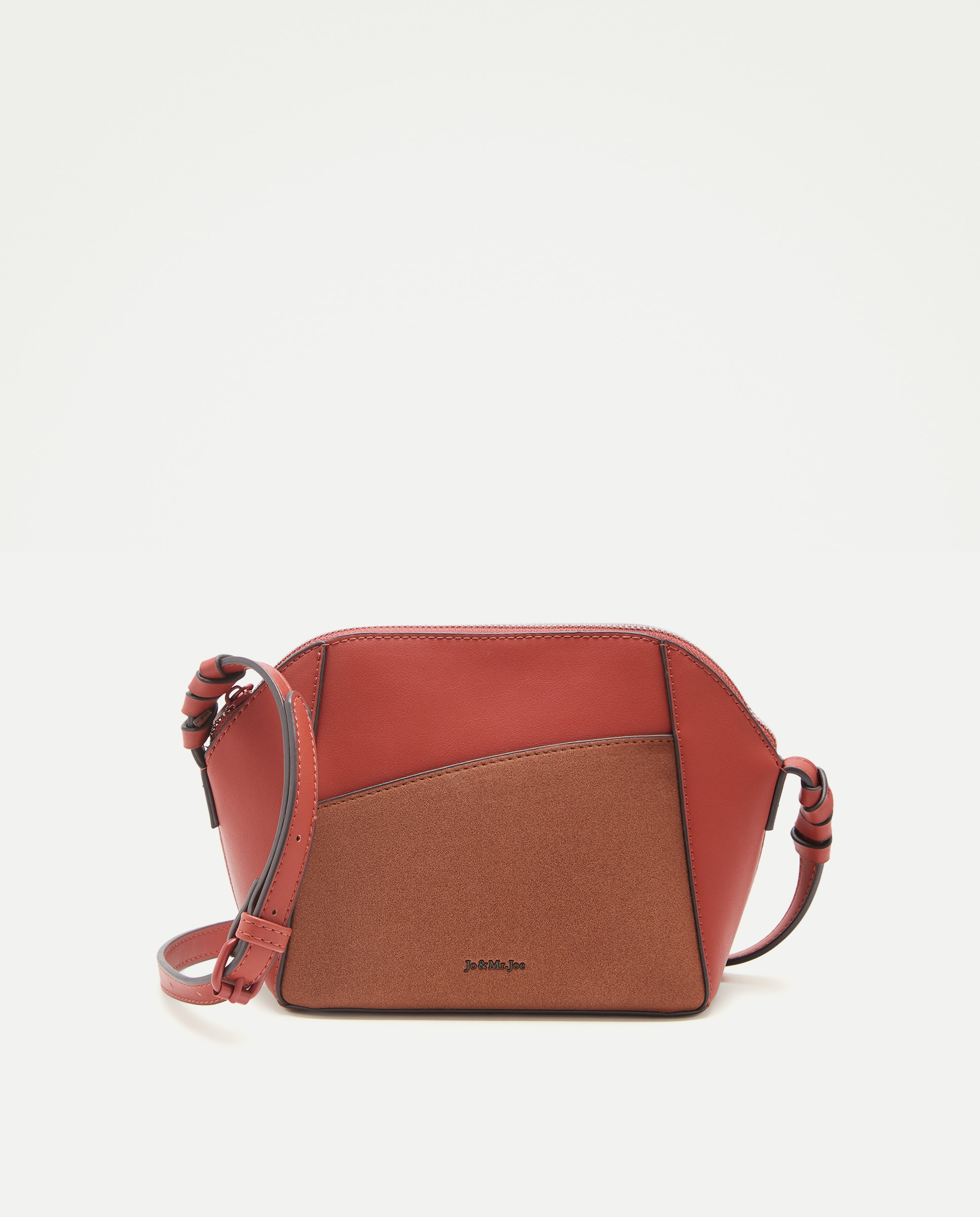 Imagem 0 de Mala a Tiracolo com Materiais Combinados