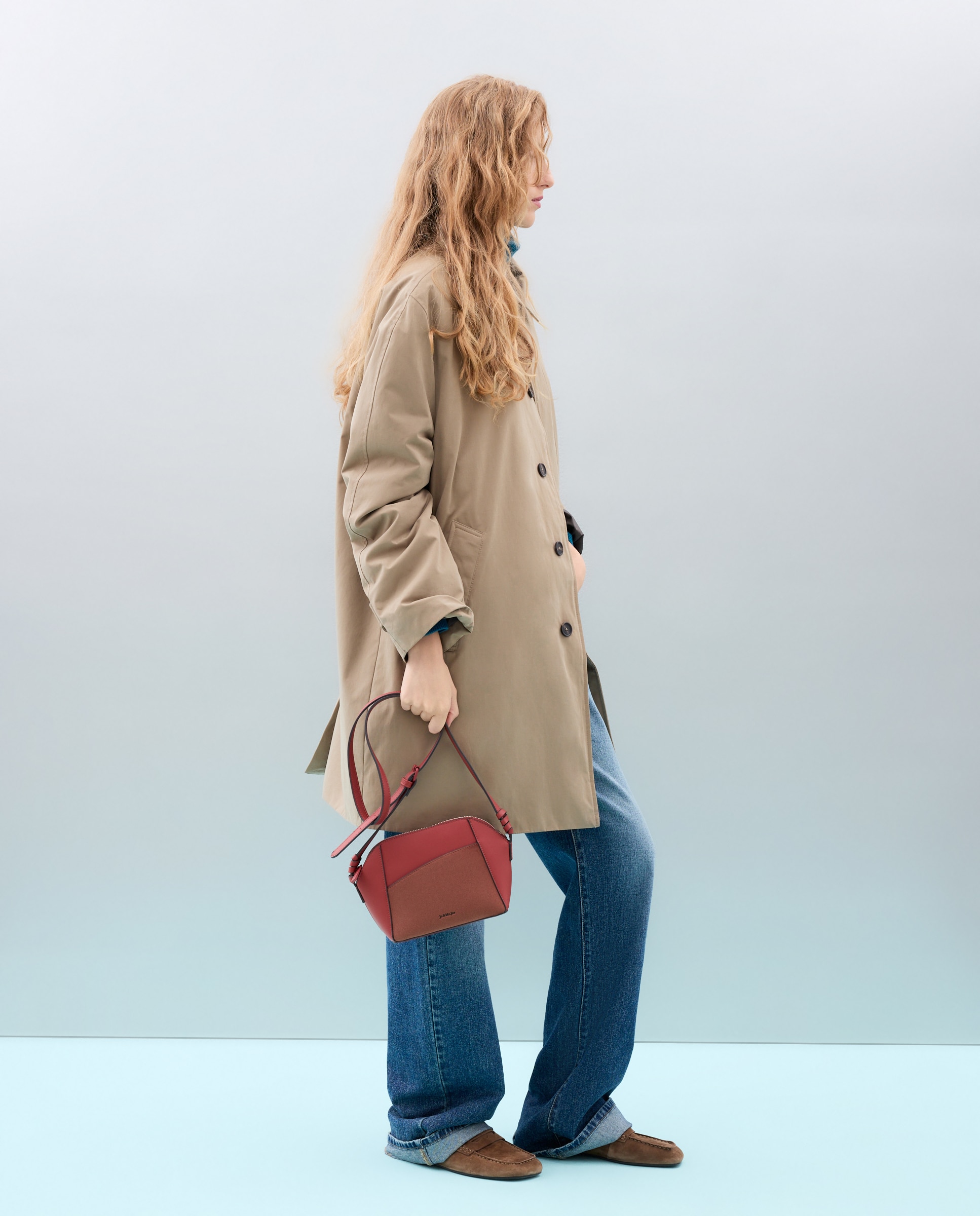 Bolso bandolera con materiales combinados - Jo & Mr. Joe - 770 Terracota 770 Terracota-6