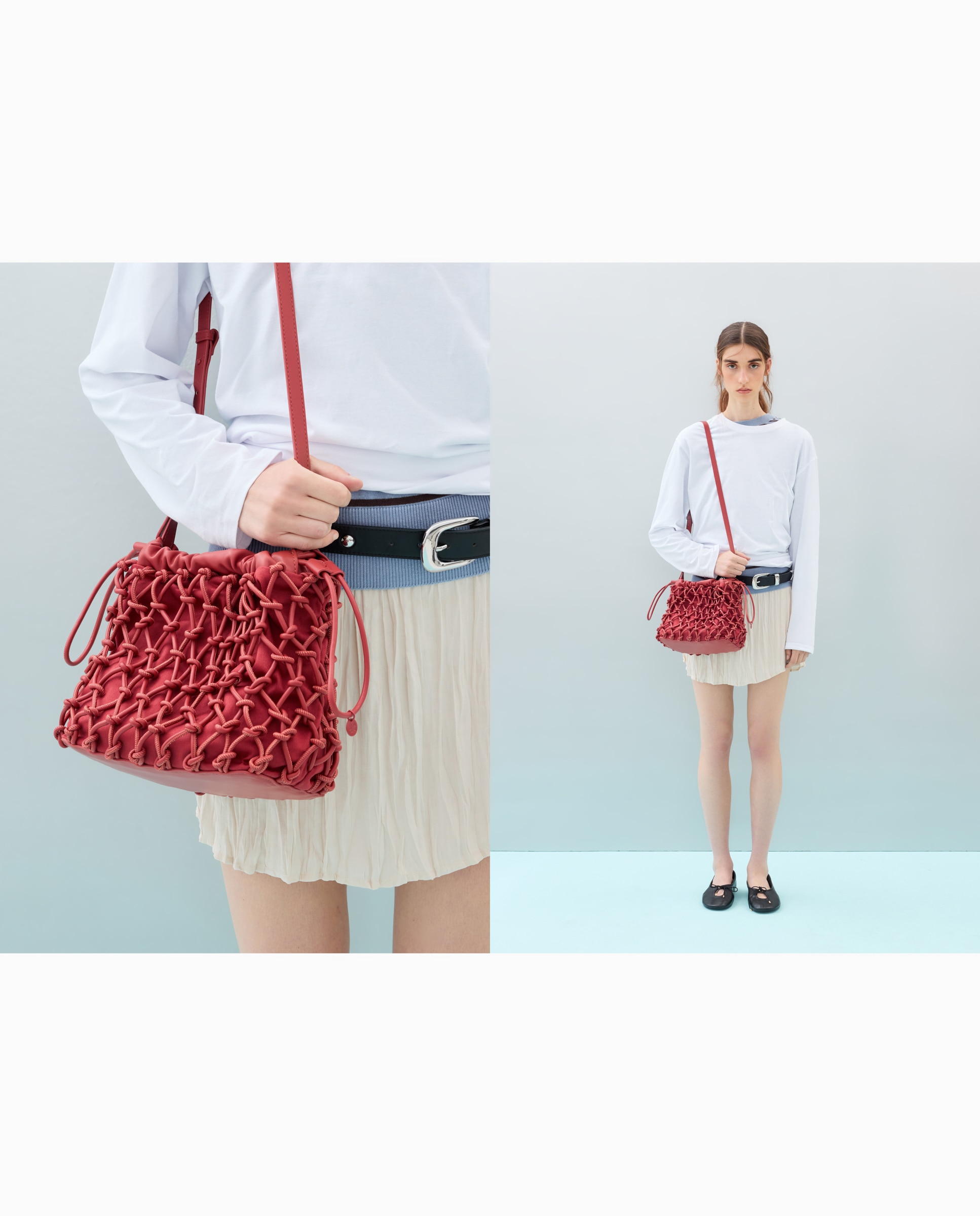 Bolso bandolera con nudos - Jo & Mr. Joe - 770 Terracota 770 Terracota-6