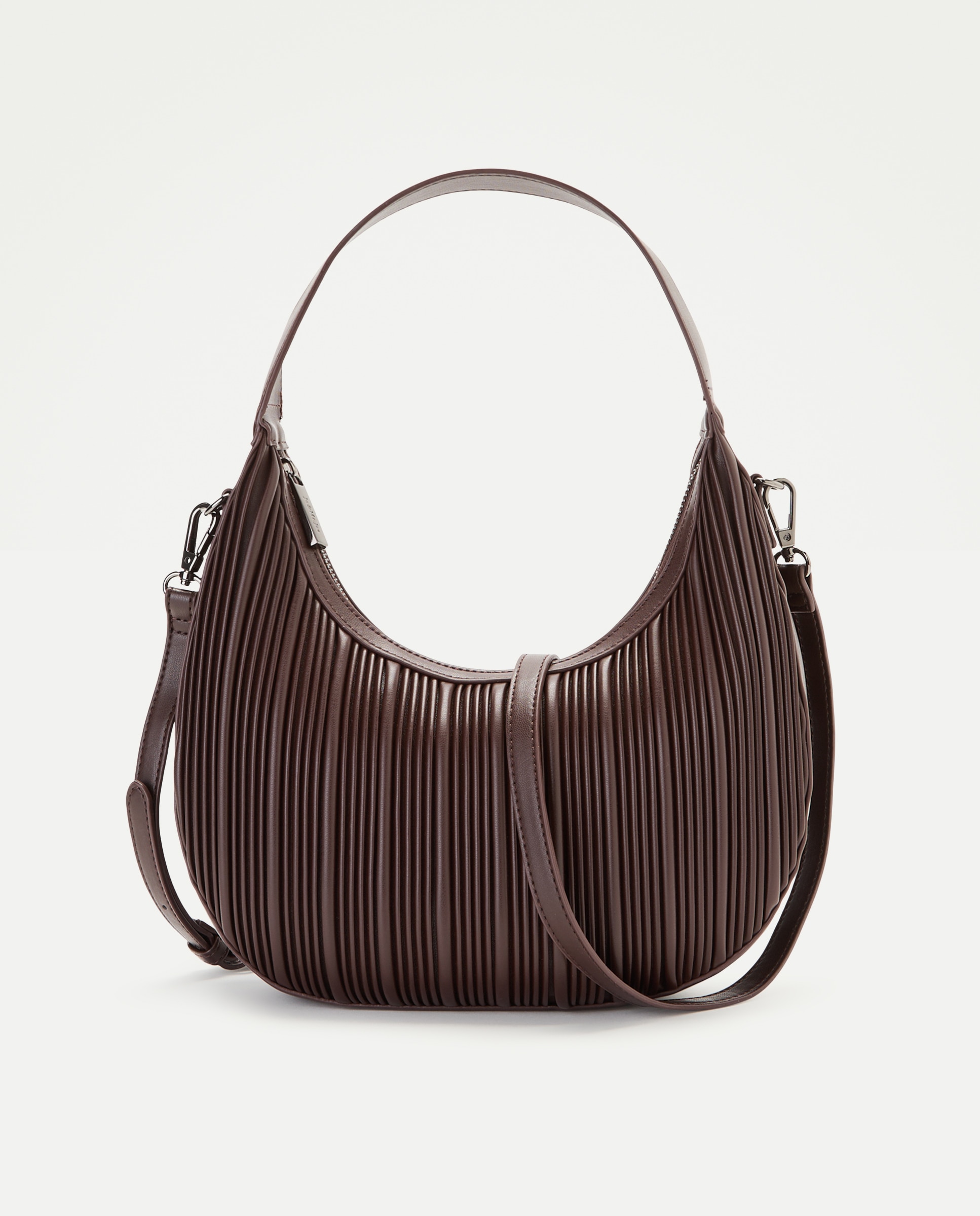 Bolso crossbody plisado - Jo & Mr. Joe - Chocolate Chocolate-1