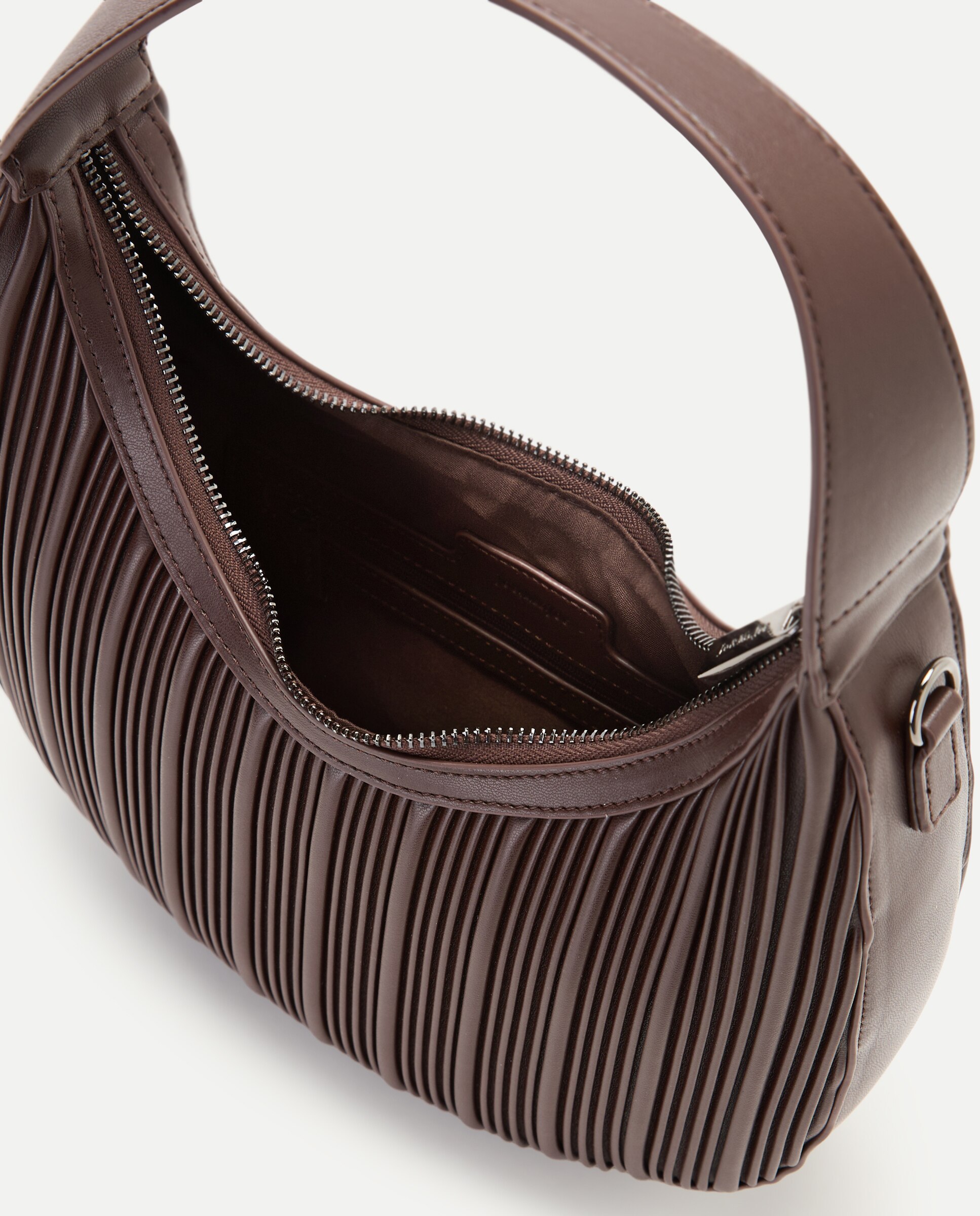 Bolso crossbody plisado - Jo & Mr. Joe - Chocolate Chocolate-5