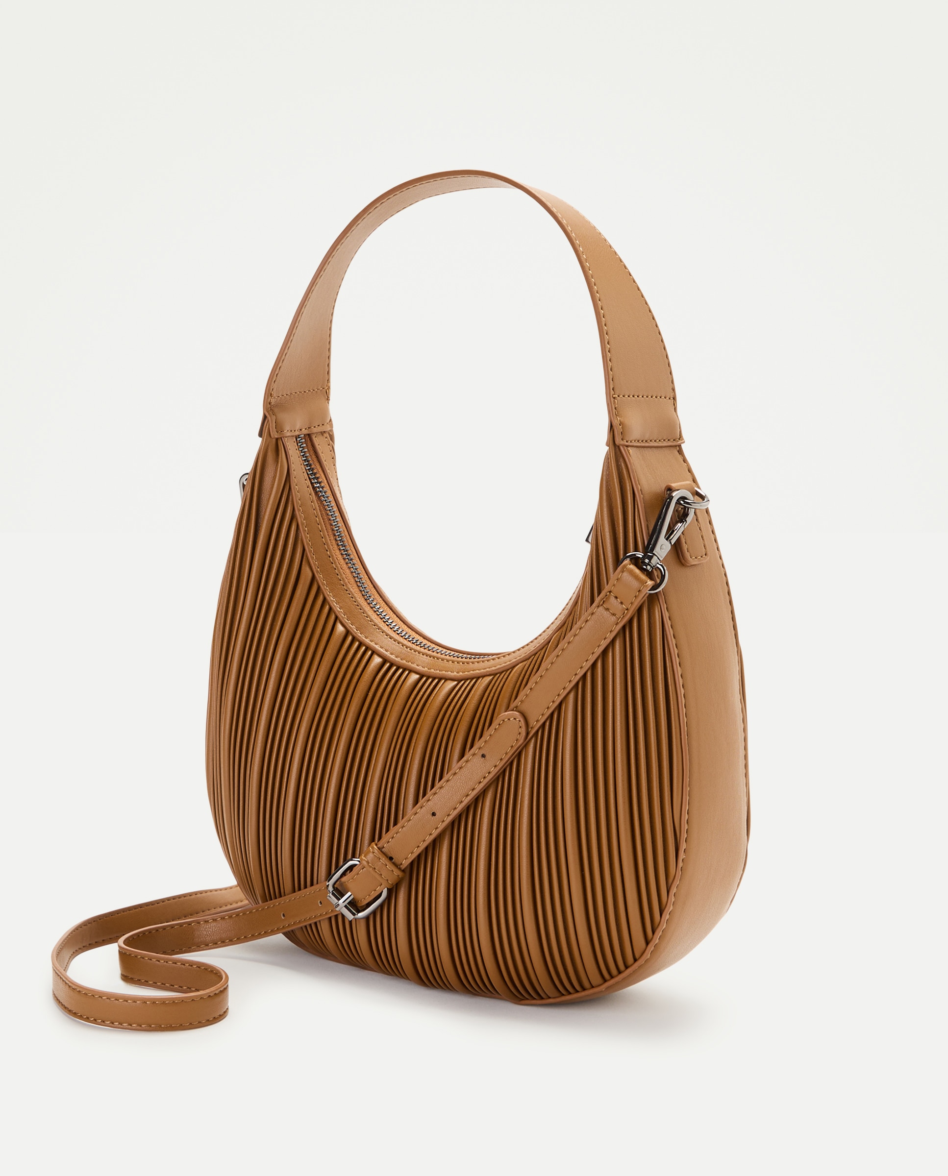 Mala Crossbody Plissada Mostarda-2