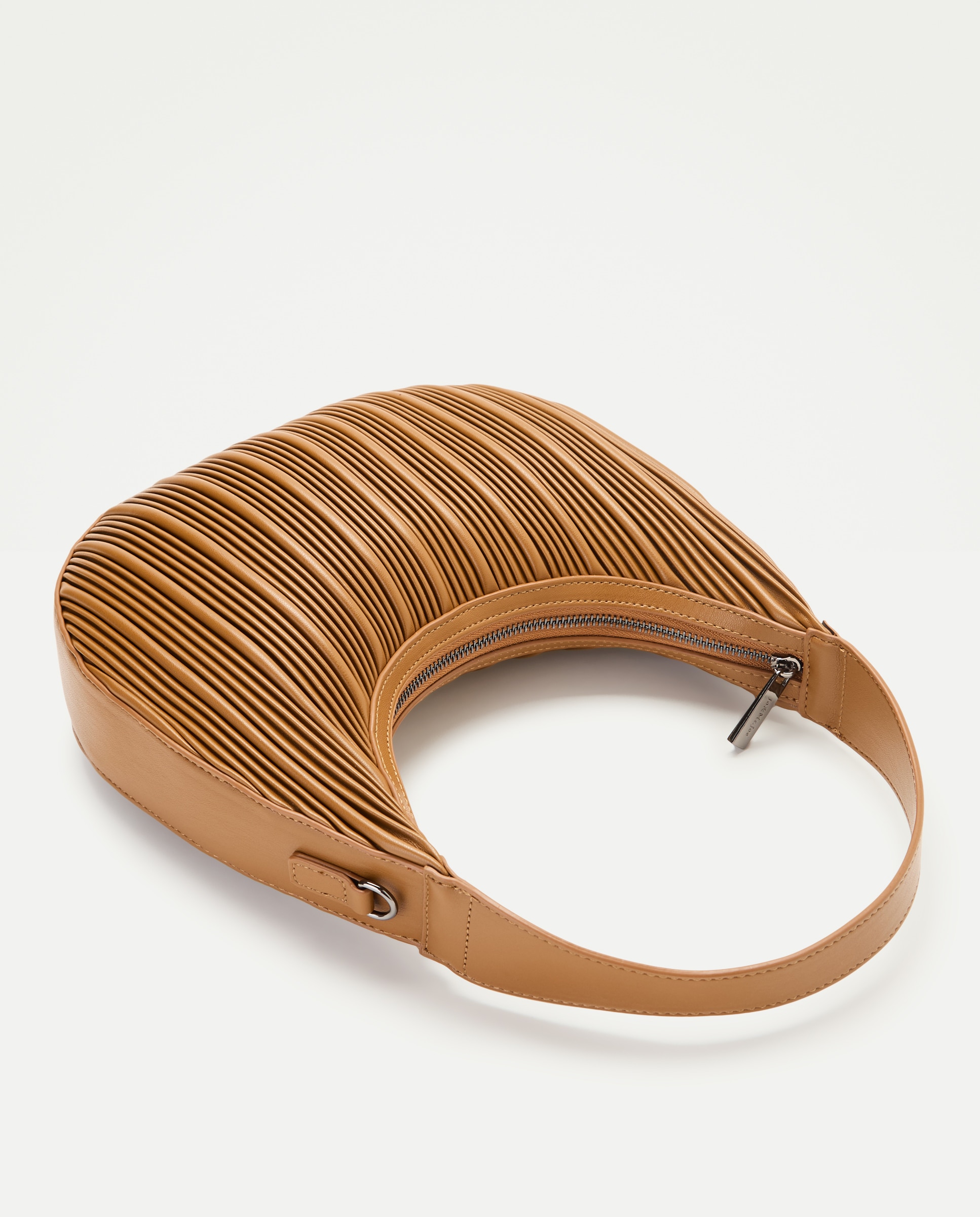Mala Crossbody Plissada Mostarda-5