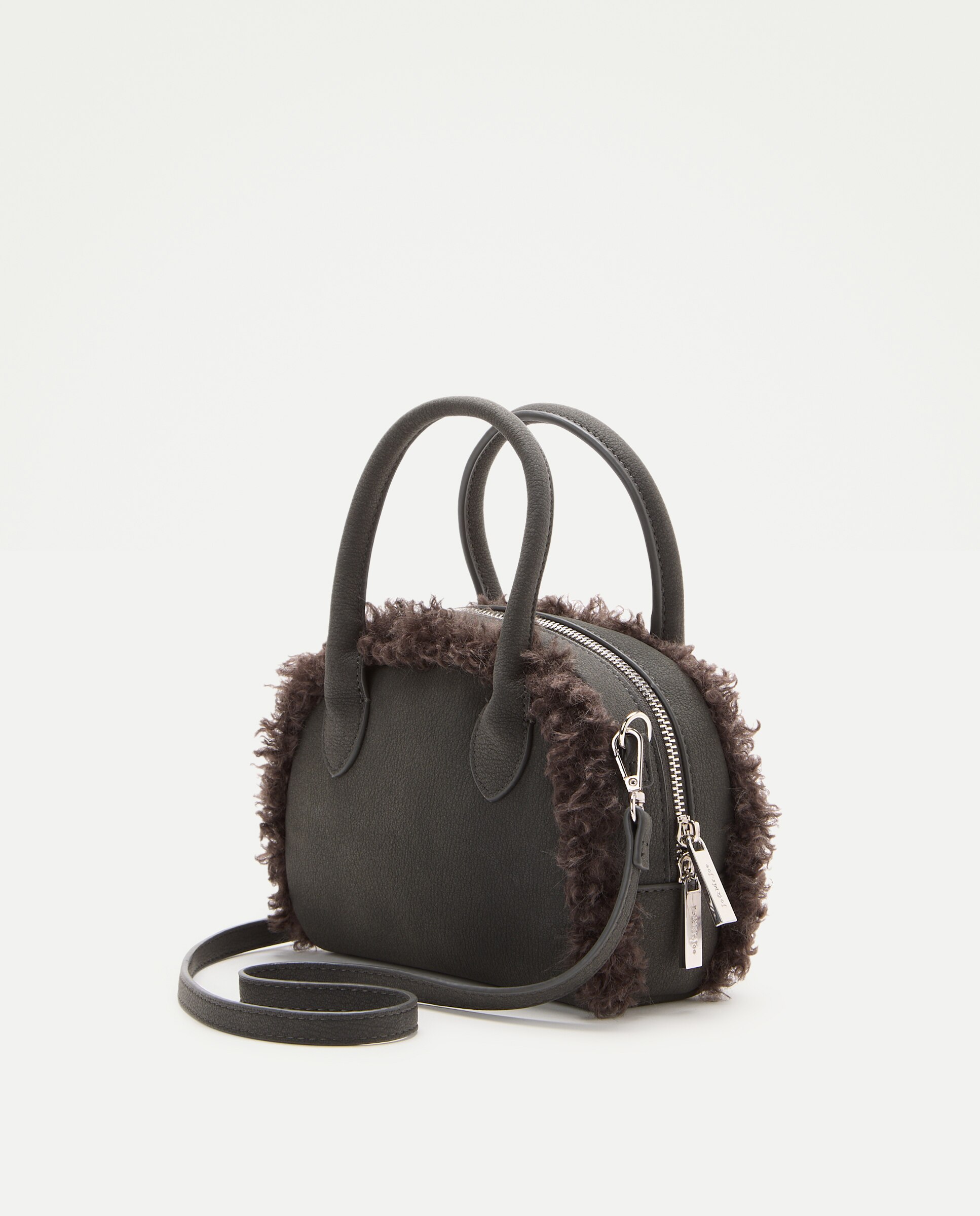 Bolso crossbody pelo - Jo & Mr. Joe - 820 Gris medio 820 Gris medio-2