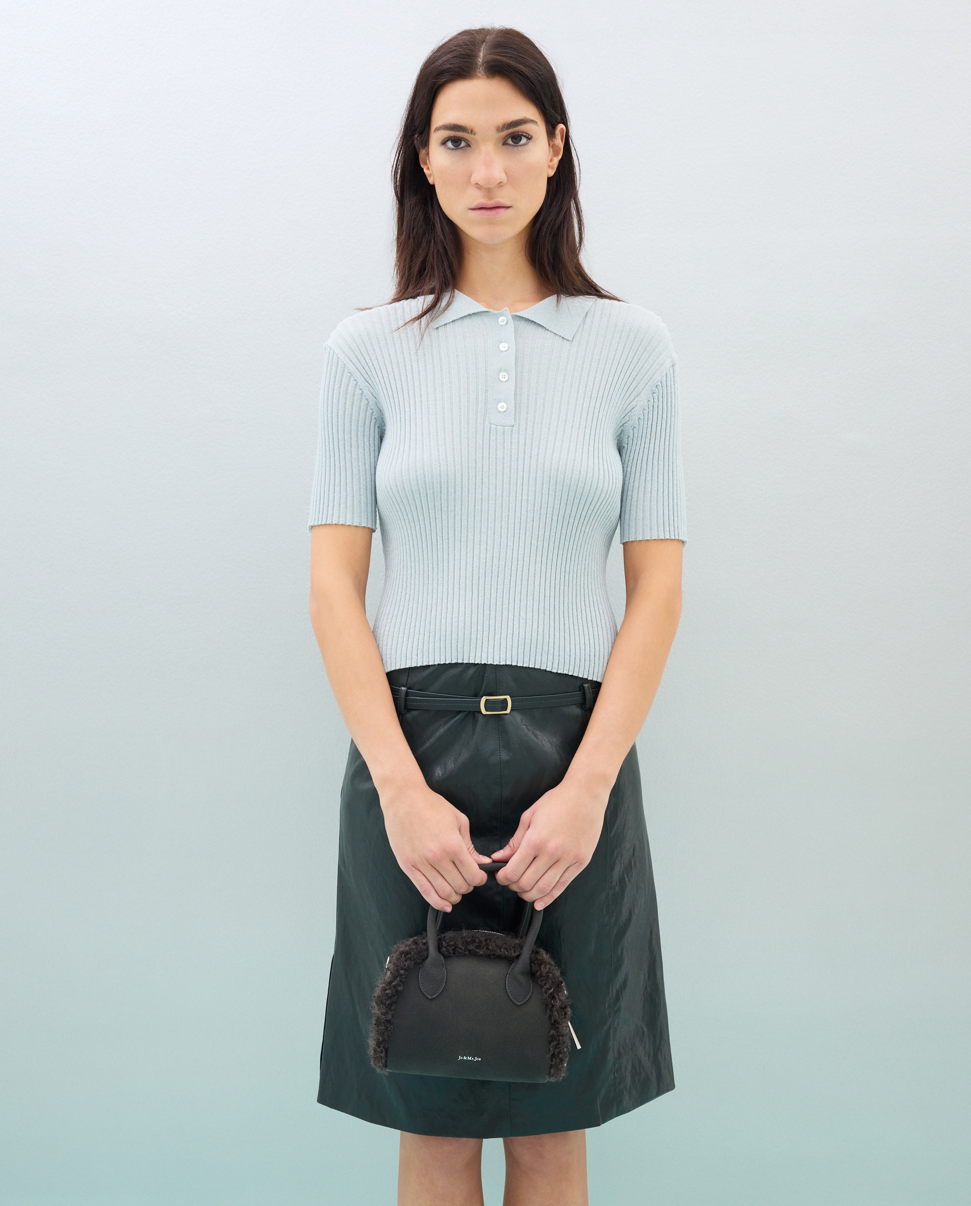 Bolso crossbody pelo - Jo & Mr. Joe - 820 Gris medio 820 Gris medio-5