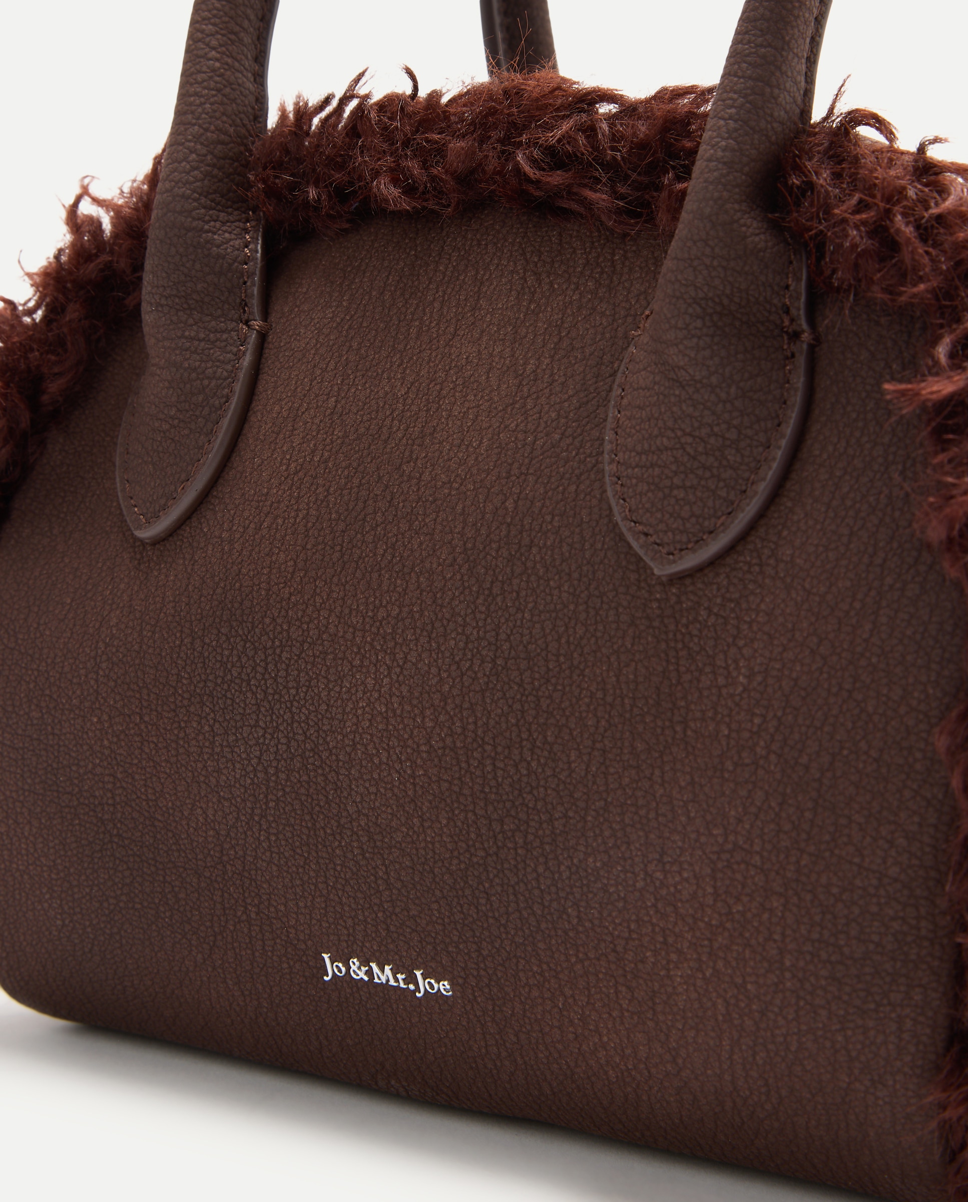 Mala Crossbody com Pelo Bordeaux-3