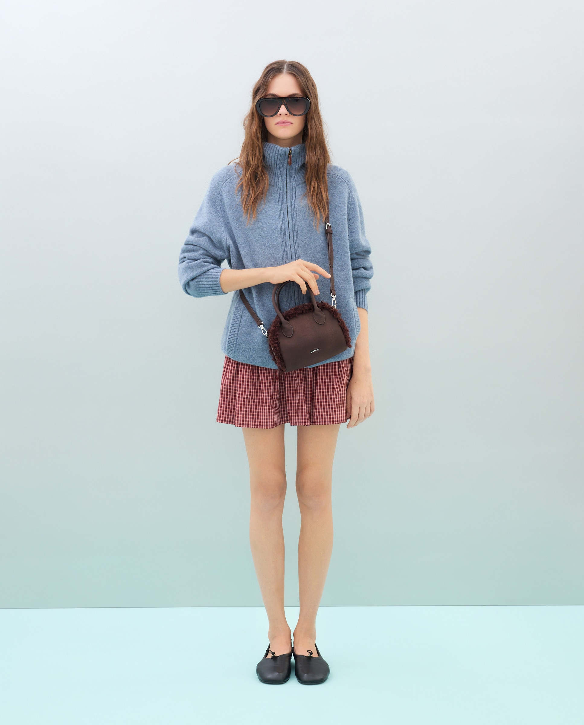 Bolso crossbody pelo - Jo & Mr. Joe - Burdeos Burdeos-5