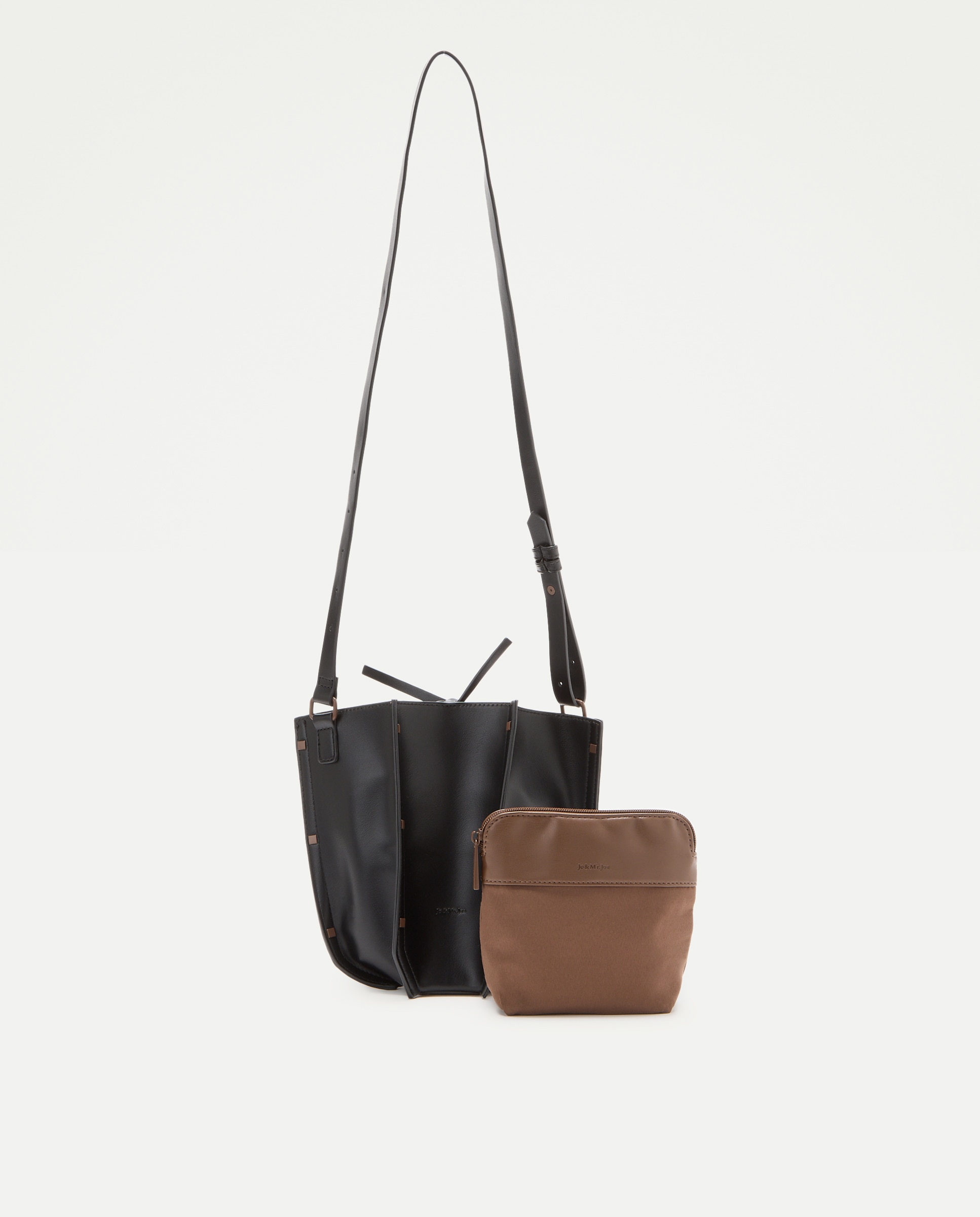 Imagen 3 de Bolso crossbody con adorno de tachas - Jo & Mr. Joe - Negro Negro