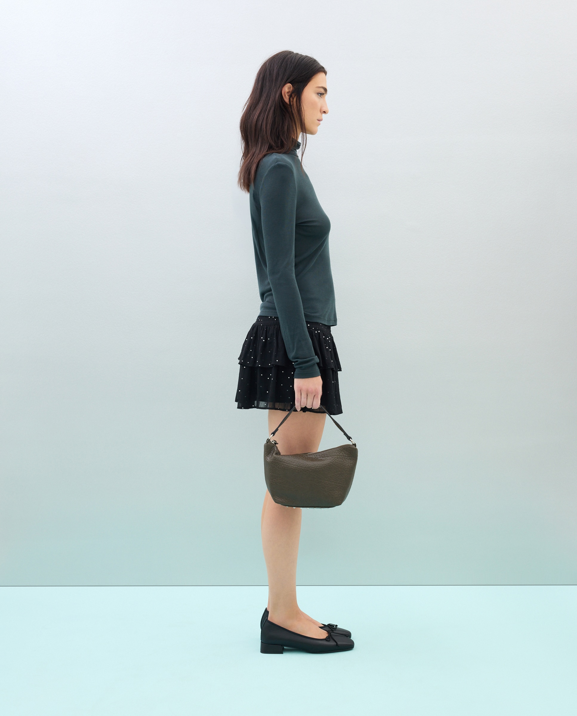 Bolso crossbody con tachas - Jo & Mr. Joe - 520 Kaki 520 Kaki-5