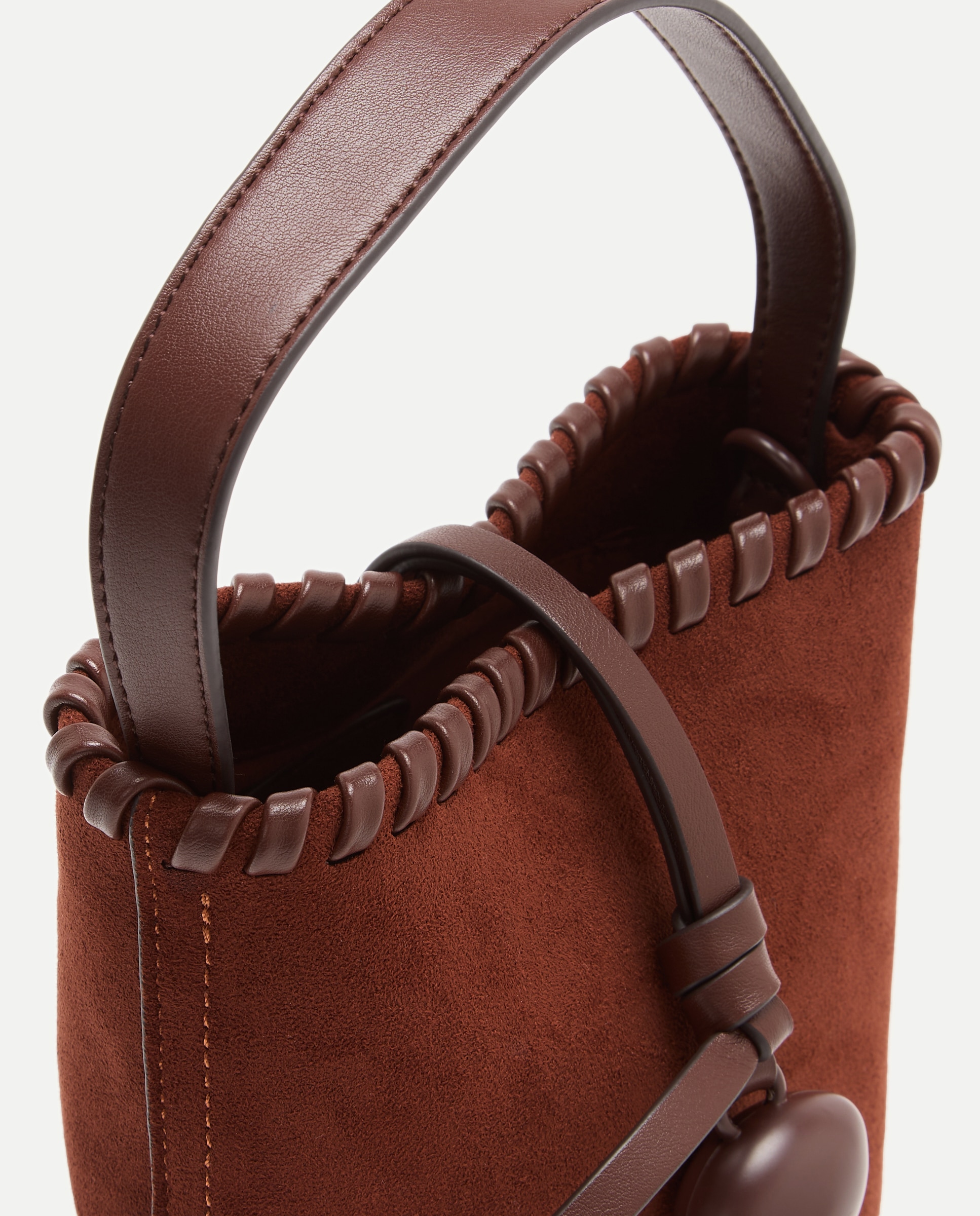 Bolso crossbody con pespuntes y pedrería - Jo & Mr. Joe - 730 Camel 730 Camel-3