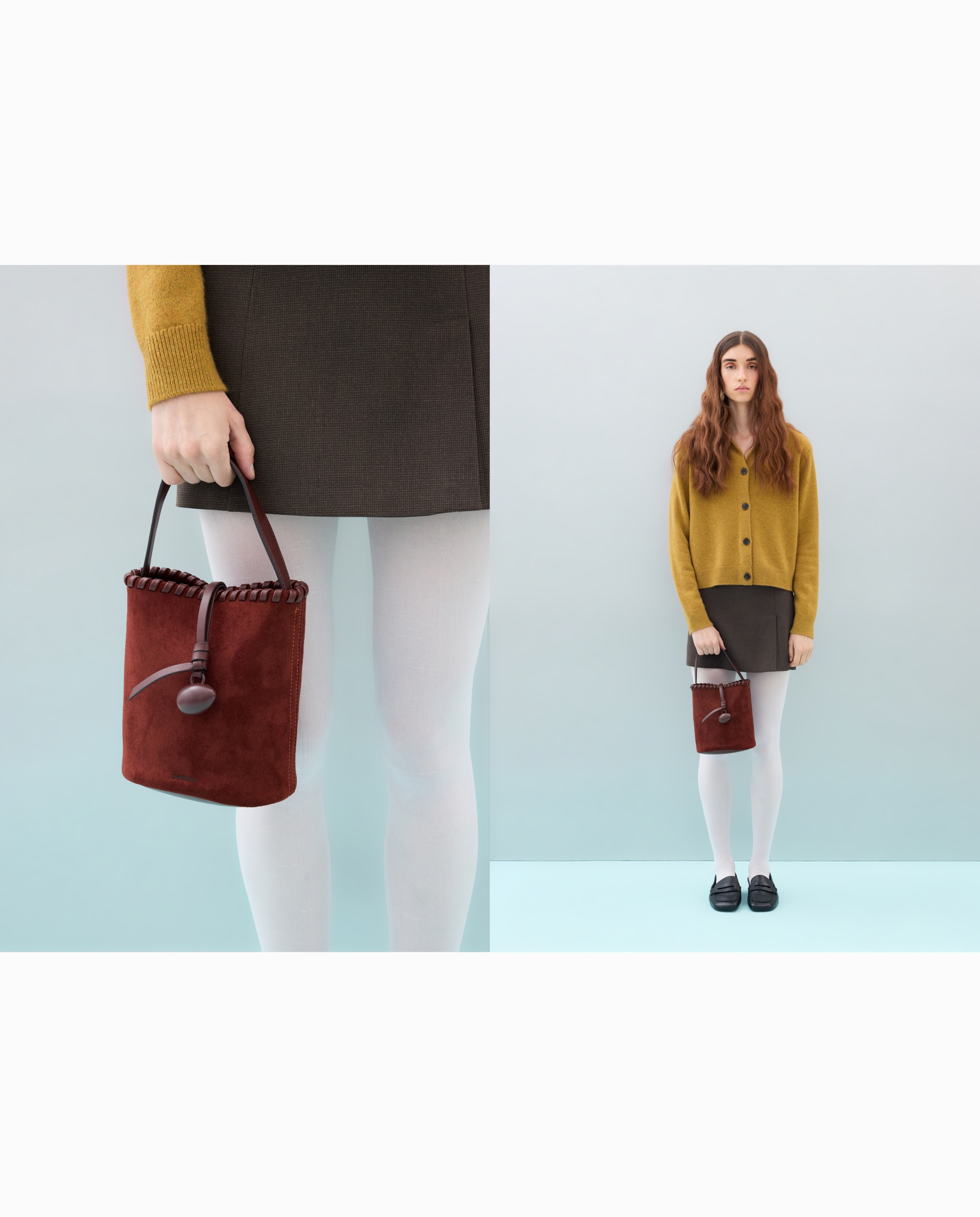 Bolso crossbody con pespuntes y pedrería - Jo & Mr. Joe - 730 Camel 730 Camel-5