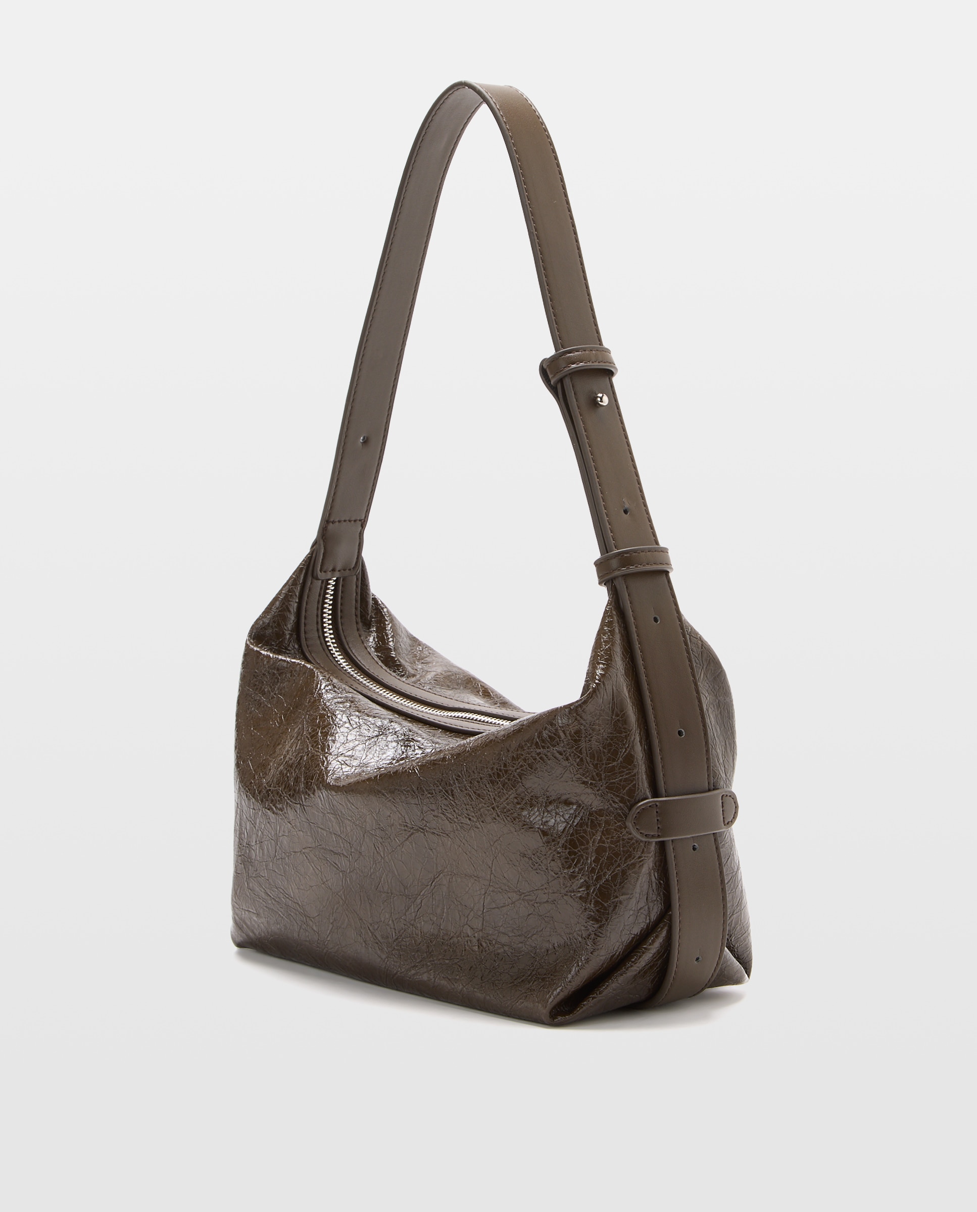Imagen 2 de Bolso tipo crissbody arrugado - Jo & Mr. Joe - 520 Kaki 520 Kaki
