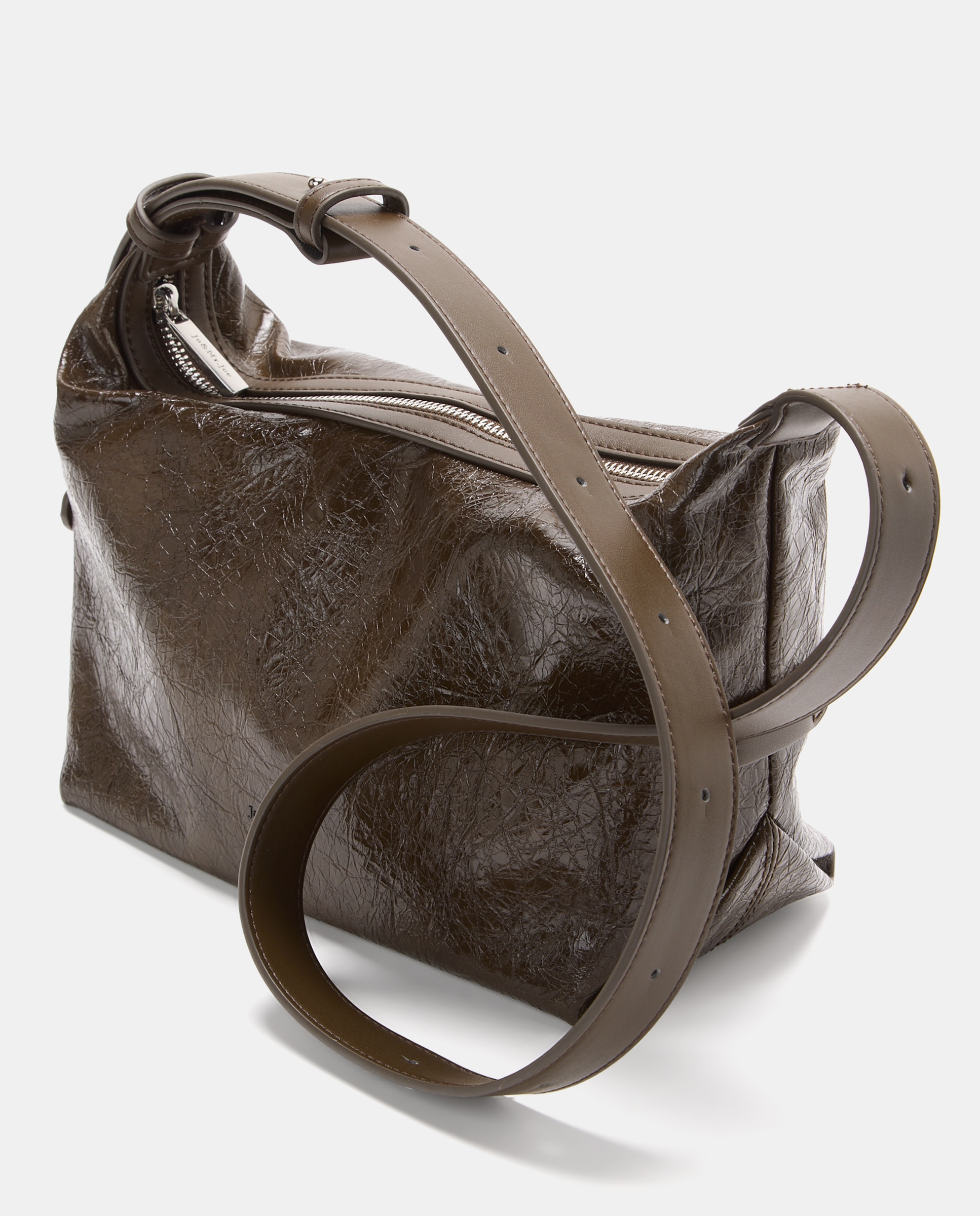Imagen 4 de Bolso tipo crissbody arrugado - Jo & Mr. Joe - 520 Kaki 520 Kaki