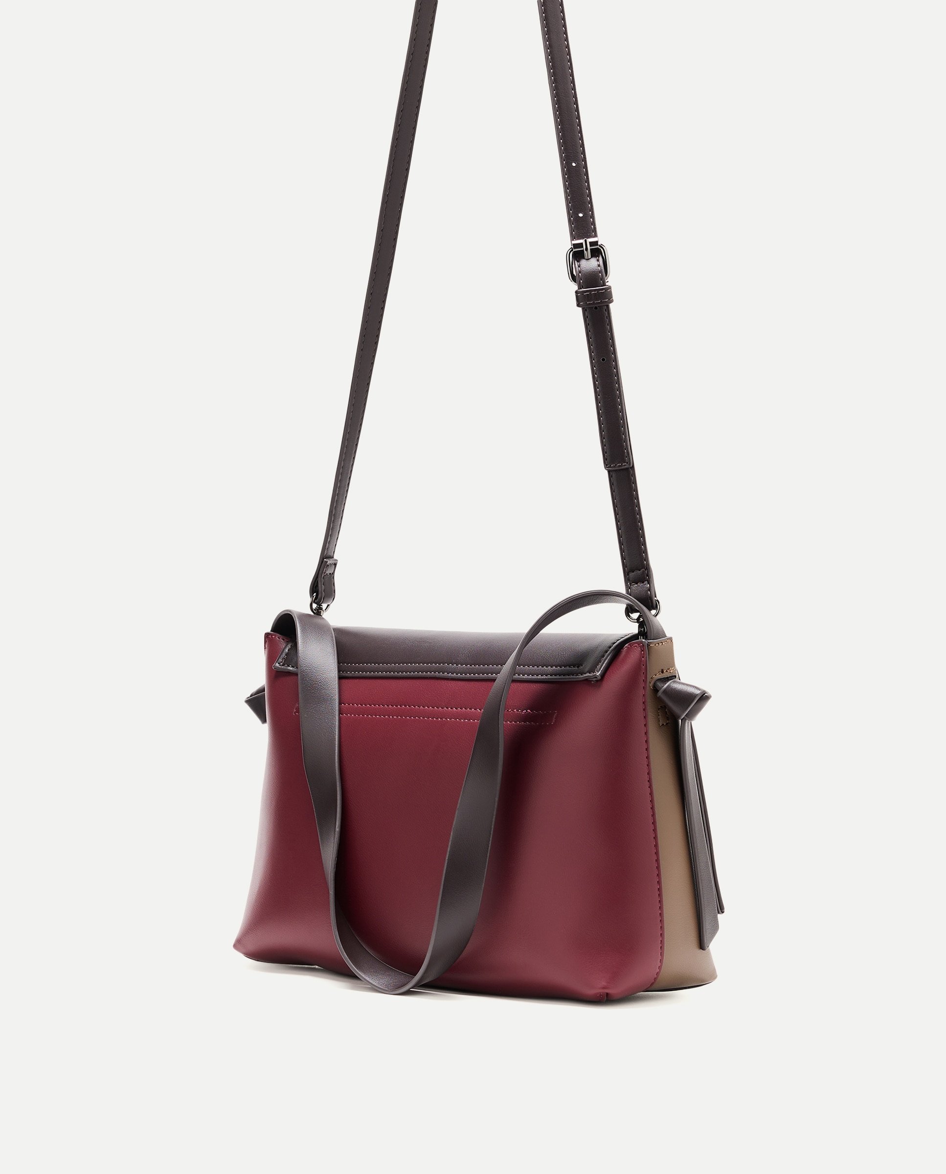 Bolso solapa tricolor - Jo & Mr. Joe - Negro Negro-2