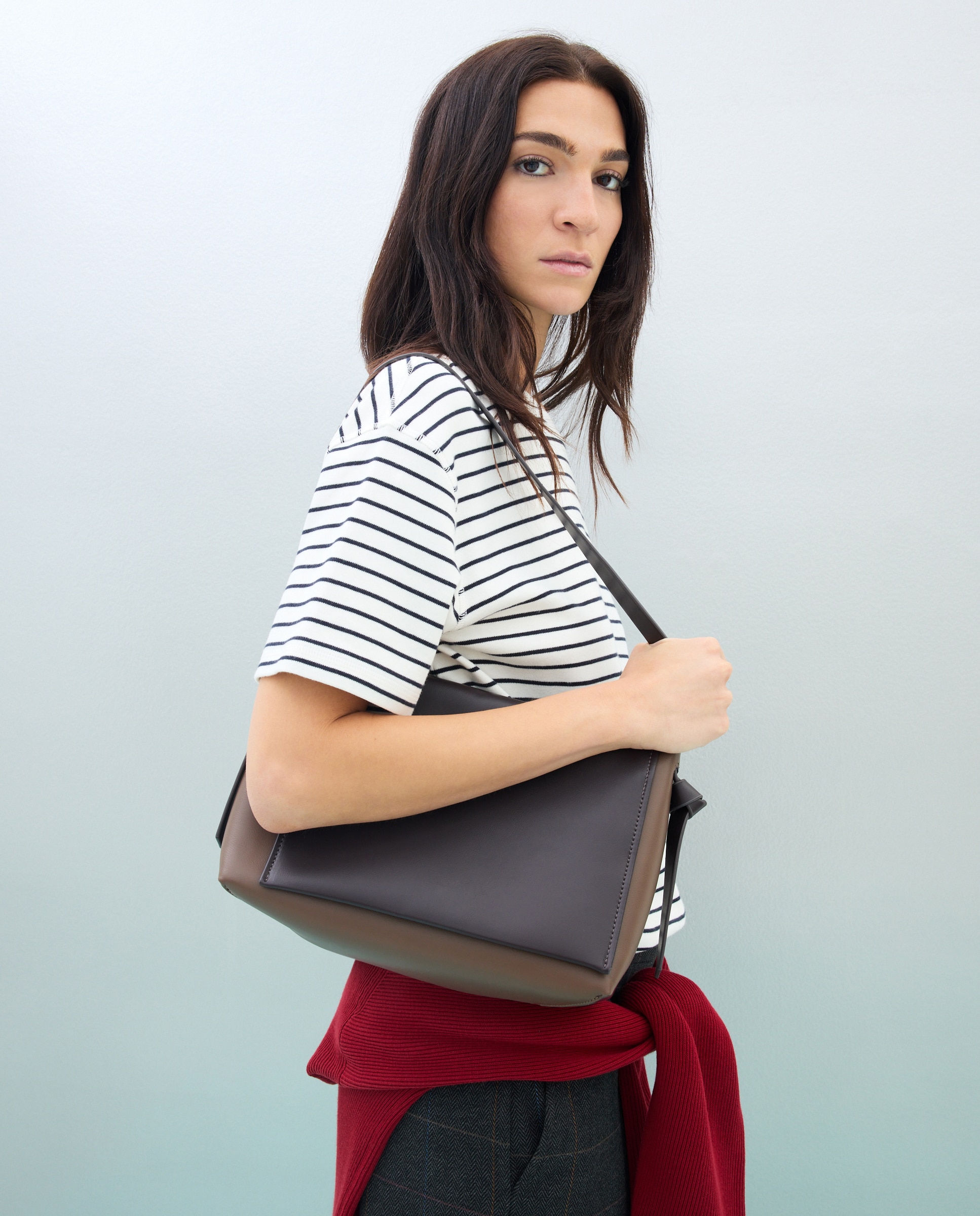 Bolso solapa tricolor - Jo & Mr. Joe - Negro Negro-5