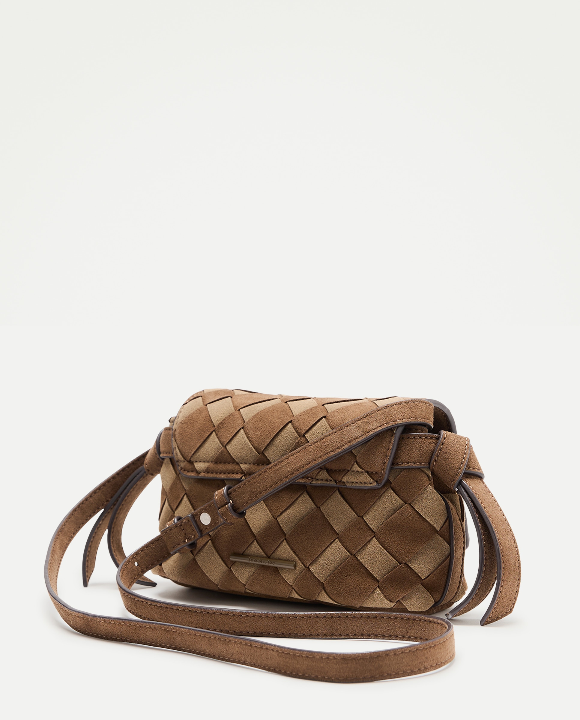 Mala Crossbody Entrançada em Croute 580 Musgo-2