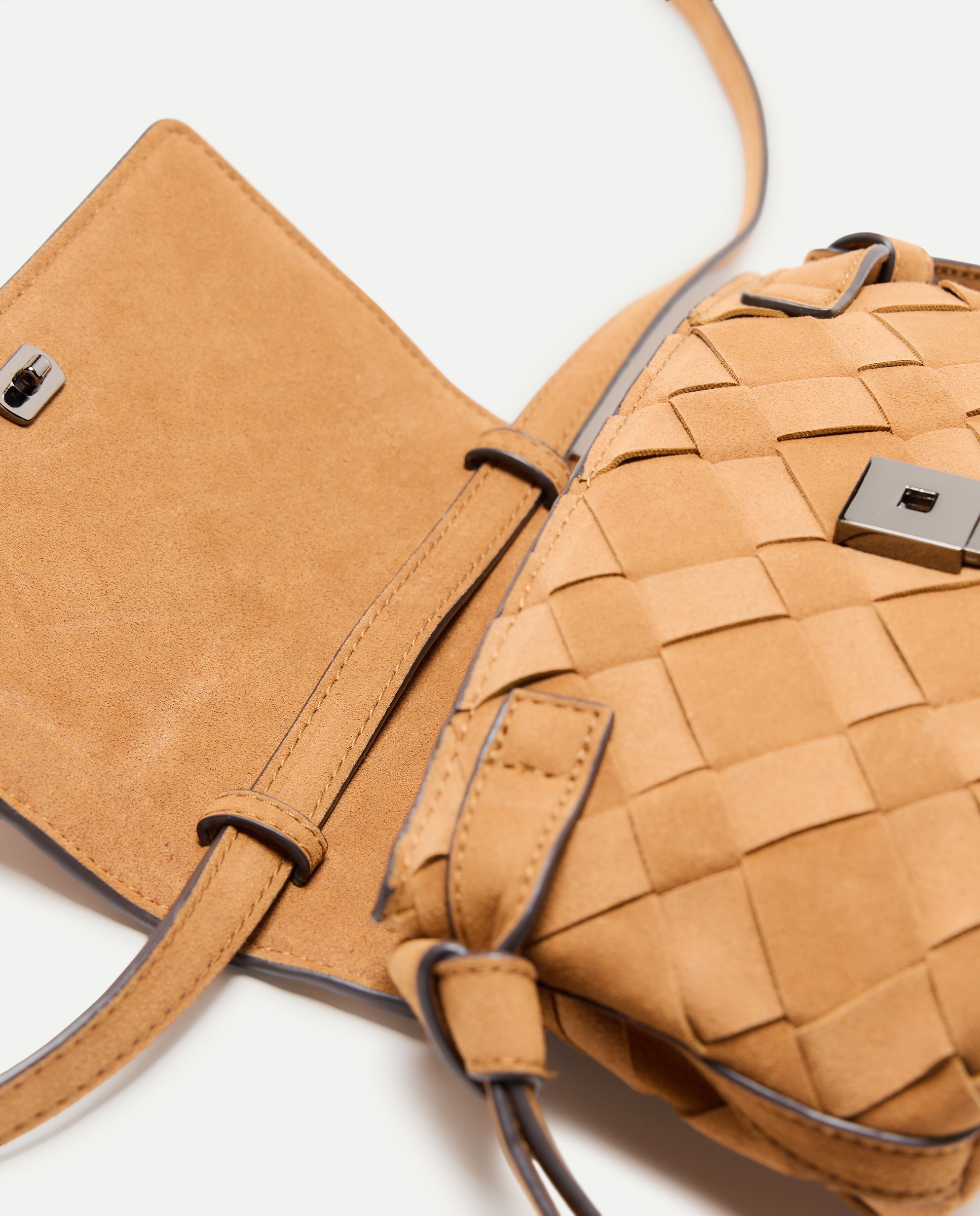 Bolso crossbody trenzado serraje - Jo & Mr. Joe - 730 Camel 730 Camel-5