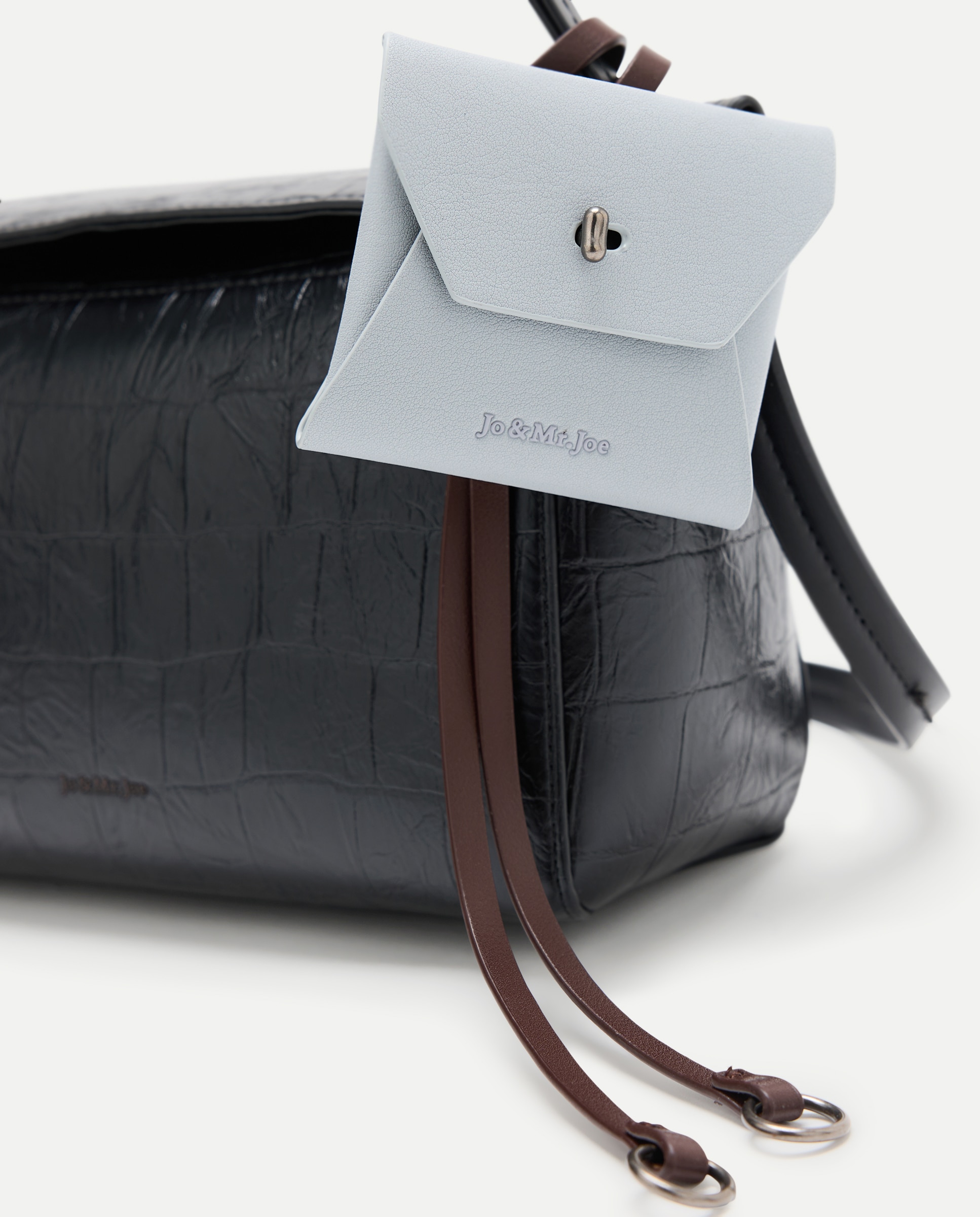 Mala Crossbody Croco Preto-4