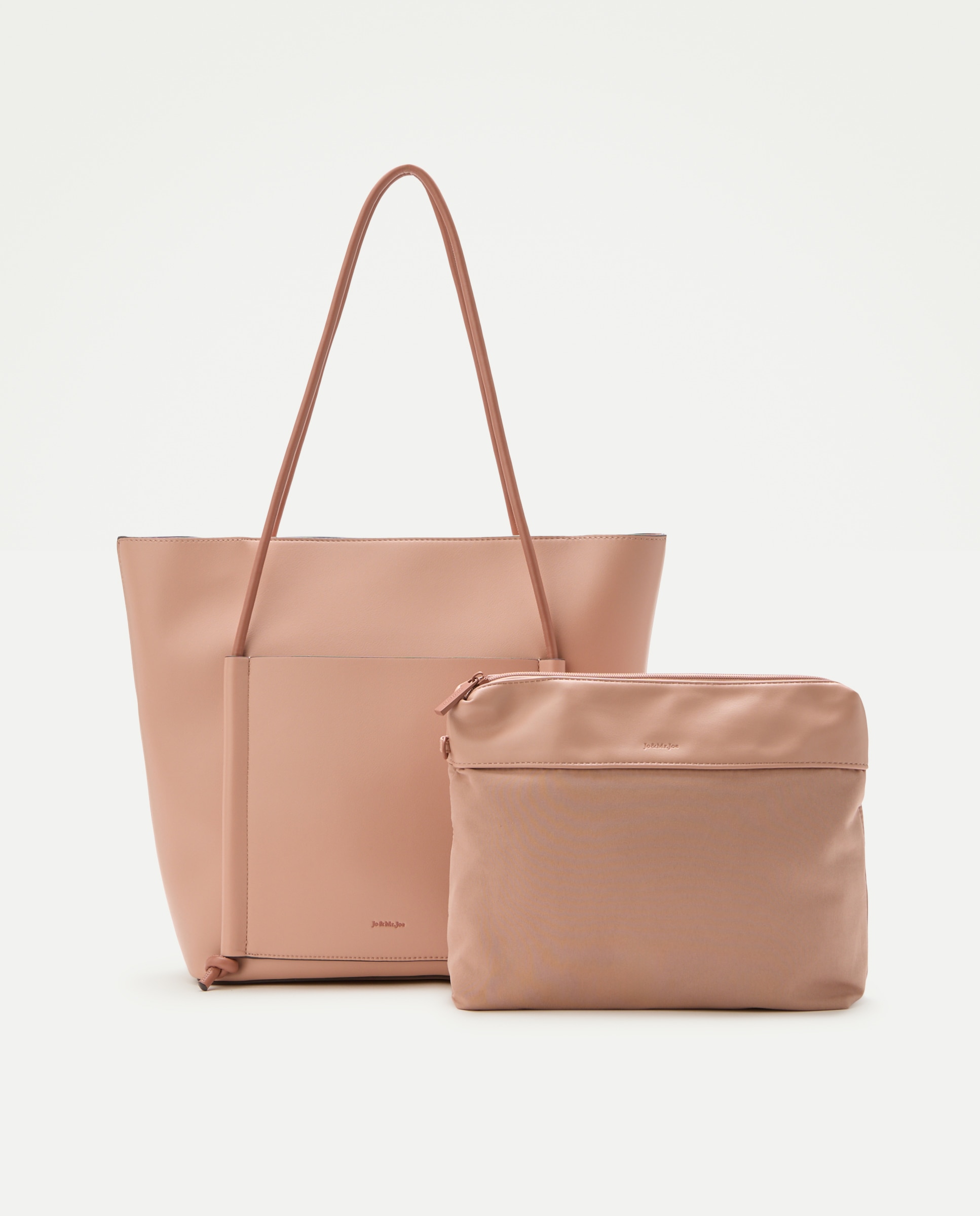 Mala Shopper com Alça em Contraste Rosa-claro-3