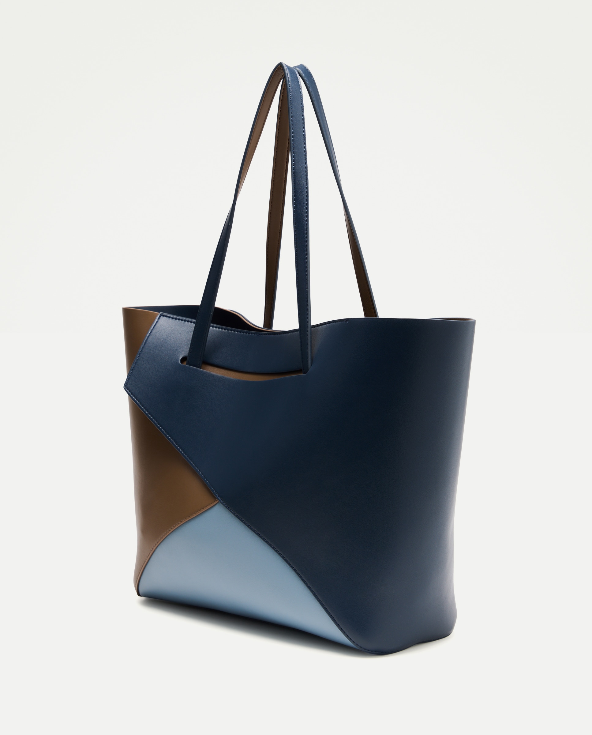 Mala Shopper Tricolor 400 Azul-2