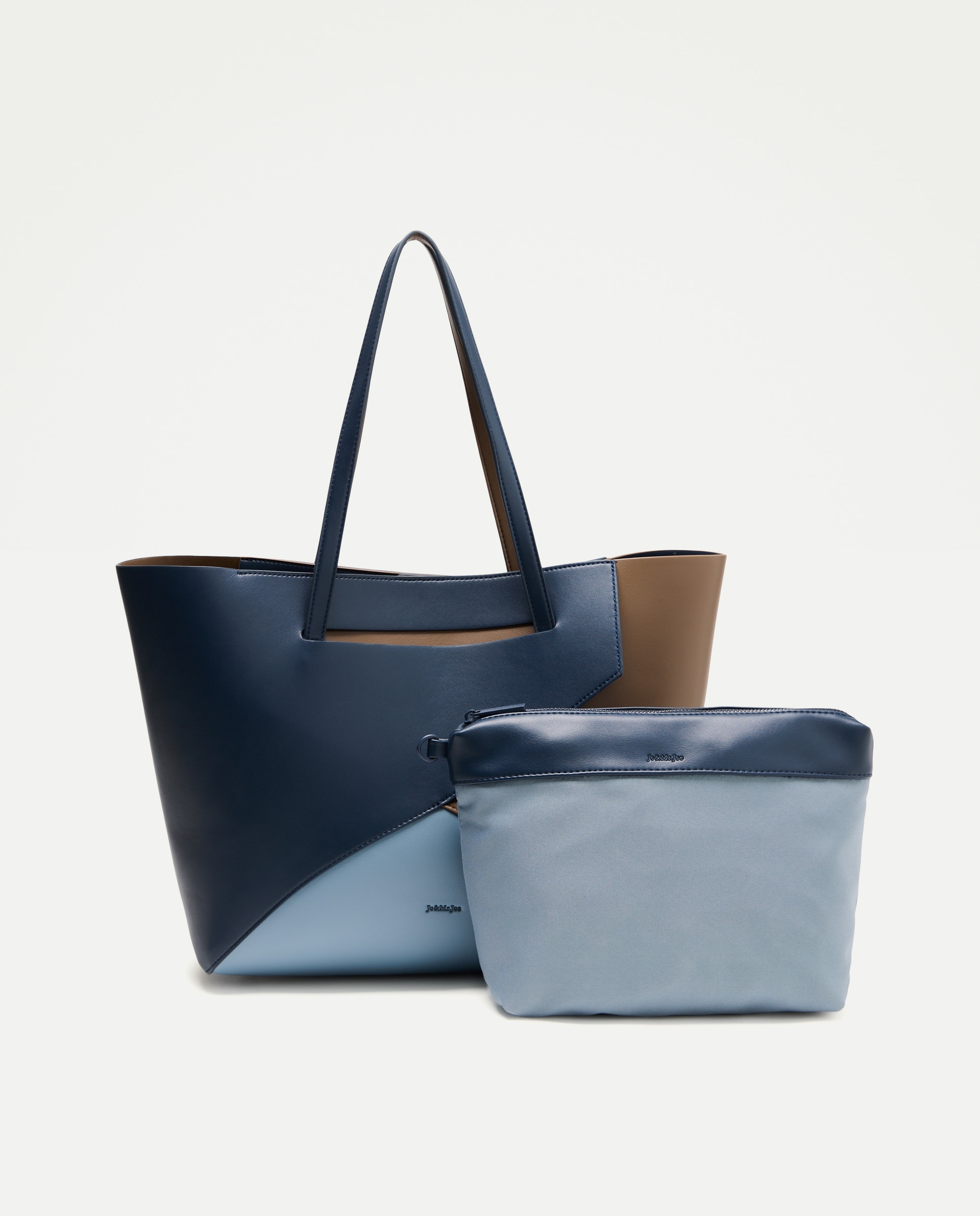 Mala Shopper Tricolor 400 Azul-3