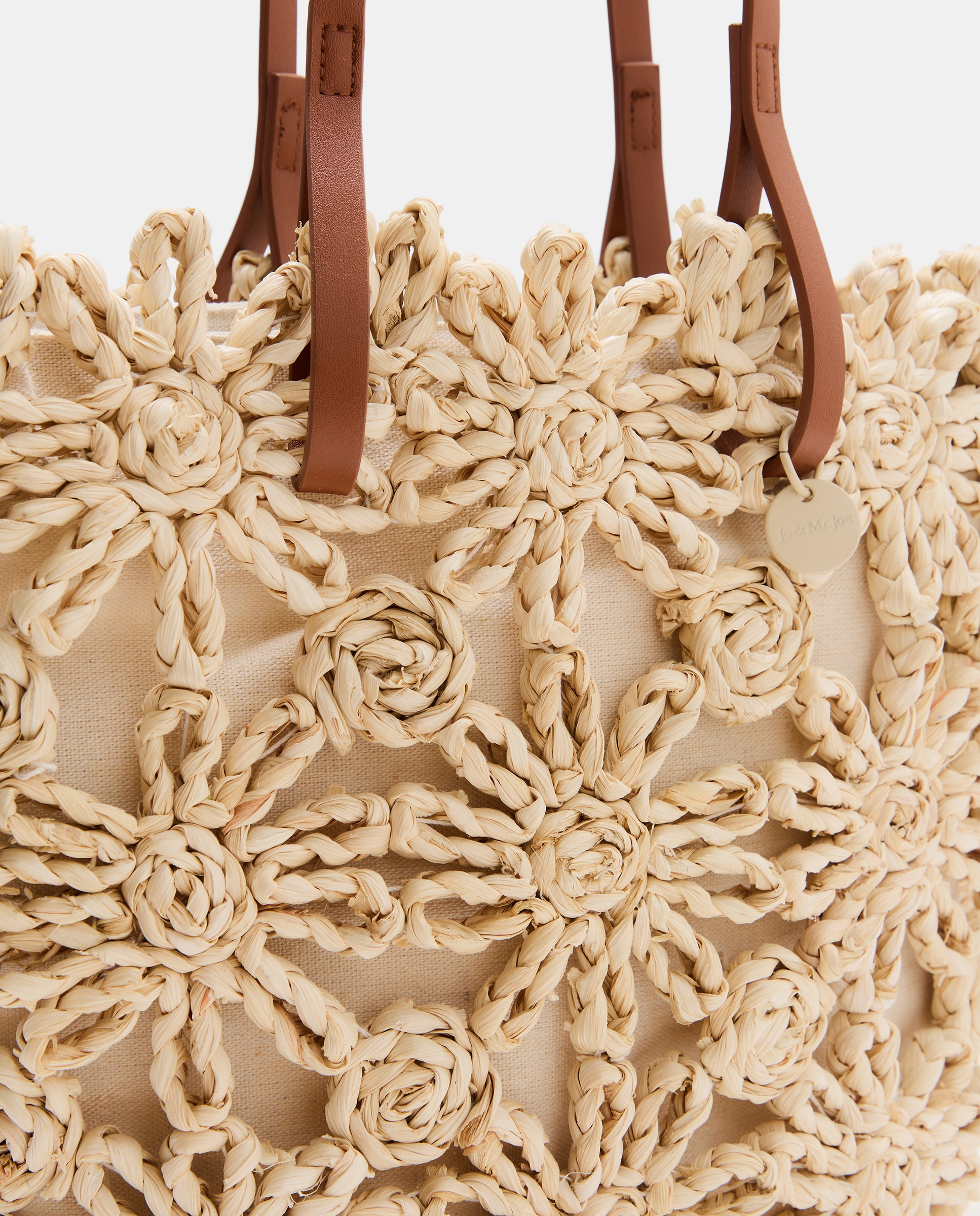 Mala Shopper em Folha de Milho 120 Cru-4