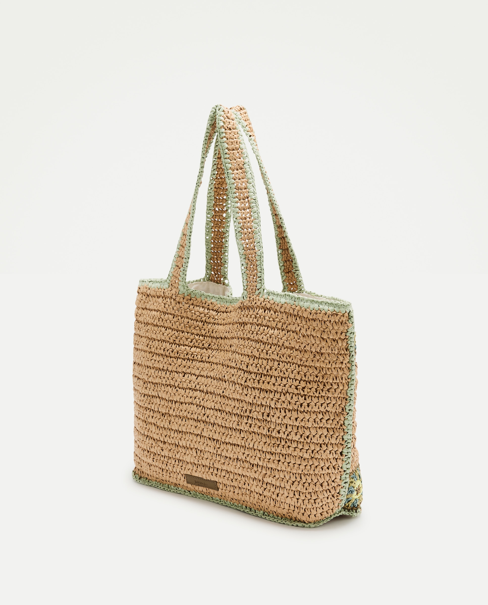 Mala Shopper com Crochet Floral 120 Cru-2