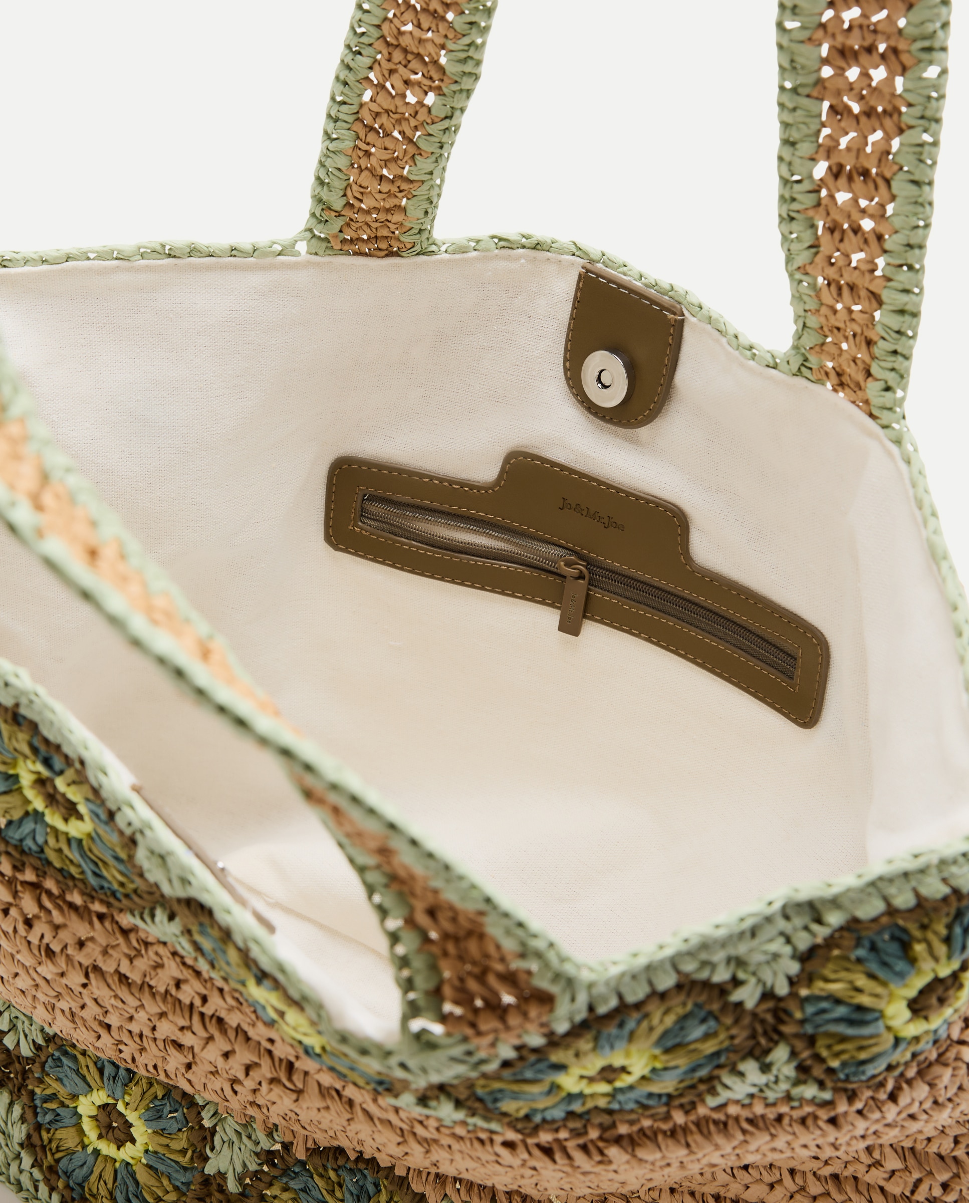Mala Shopper com Crochet Floral 120 Cru-3