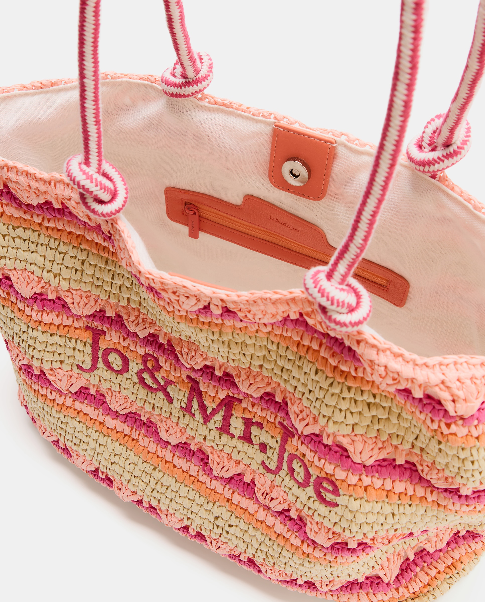 Mala Shopper de Papel em Combinação de Cores 200 Rosa-3