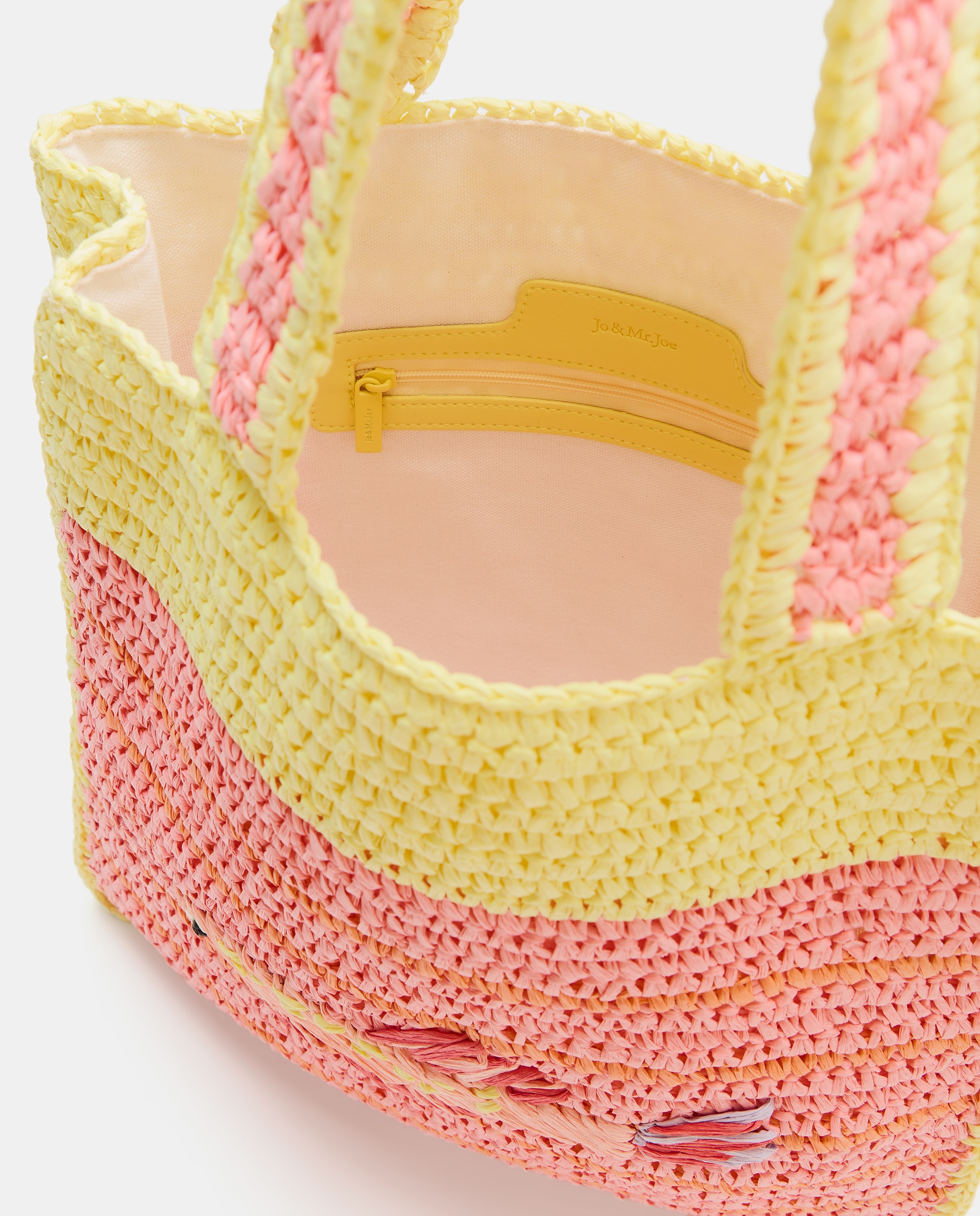 Mala Shopper com Bordado de Concha 200 Rosa-3