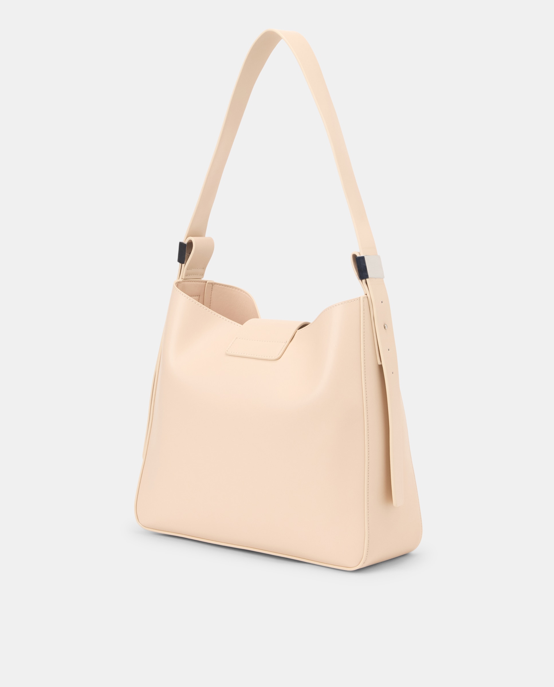 Mala Hobo com Detalhe de Fecho Branco-3