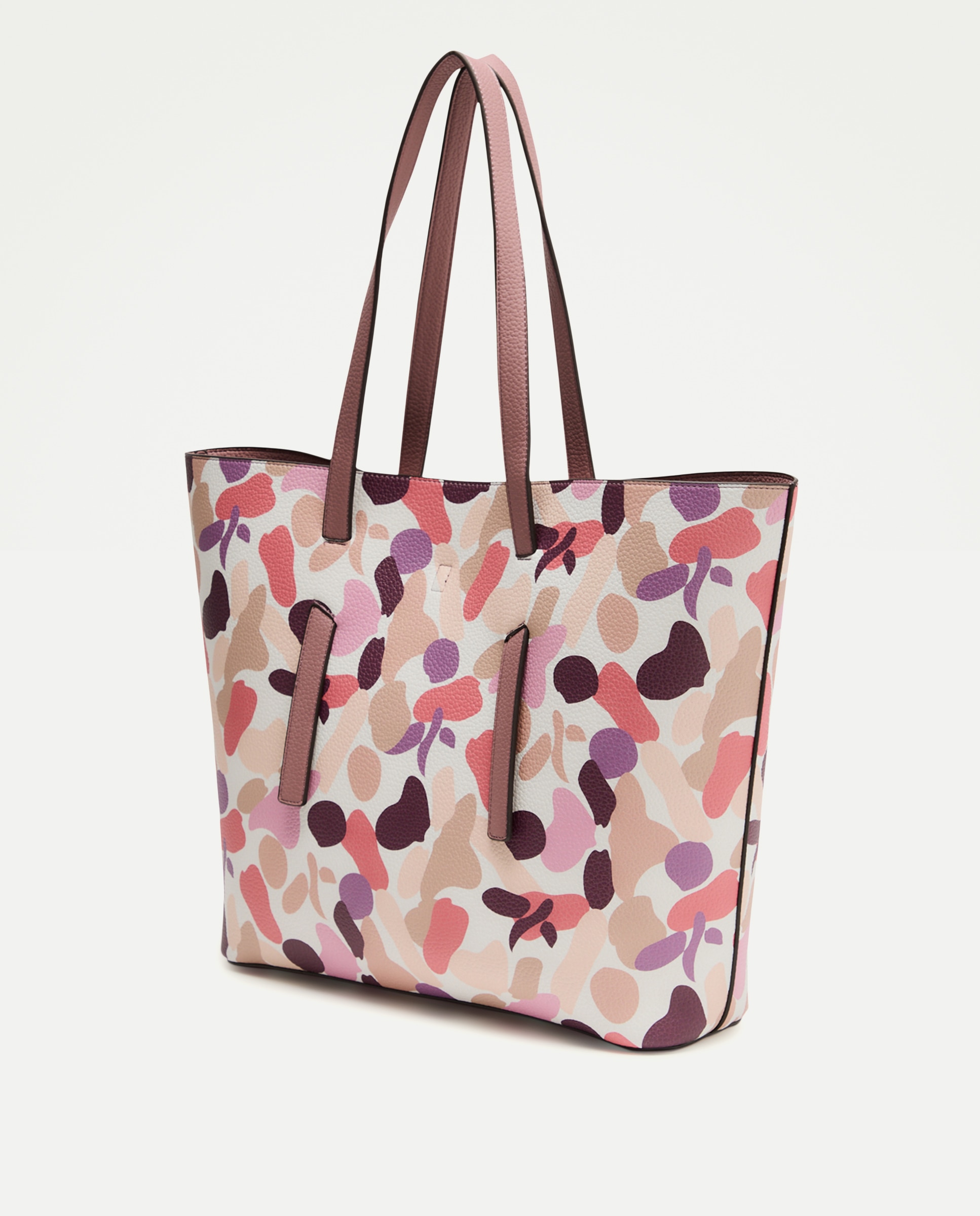Mala Shopper com Alça Estampada Rosa-2