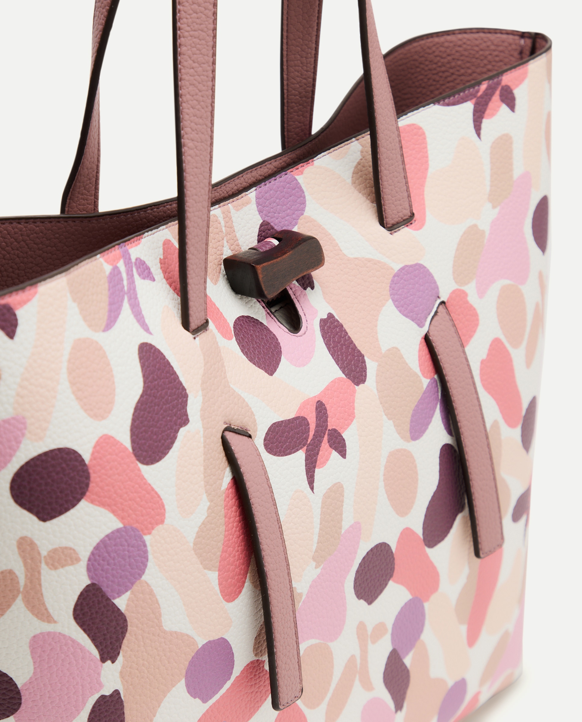 Mala Shopper com Alça Estampada Rosa-4