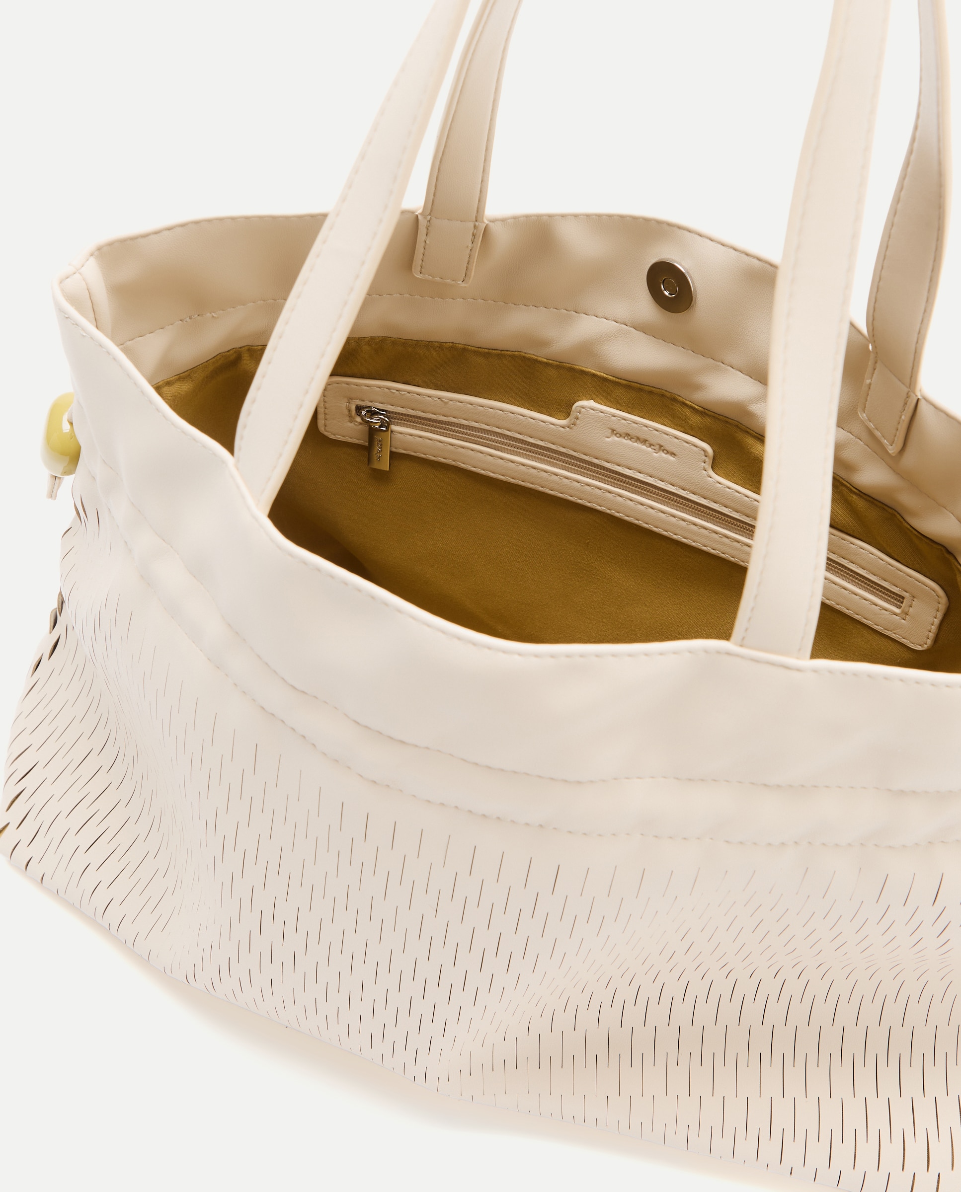 Mala Shopper com Detalhe de Cortes 120 Cru-3