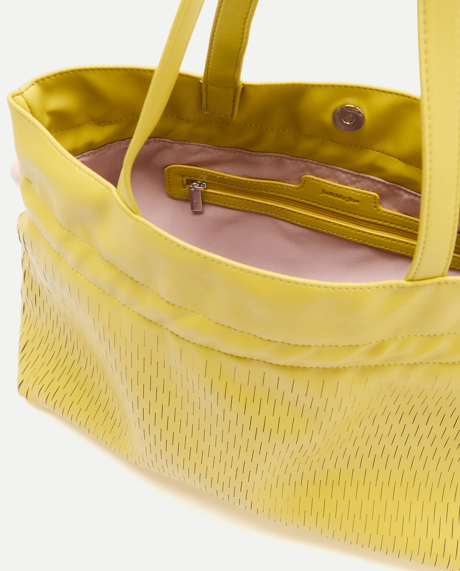 Mala Shopper com Detalhe de Cortes 300 Amarelo-3