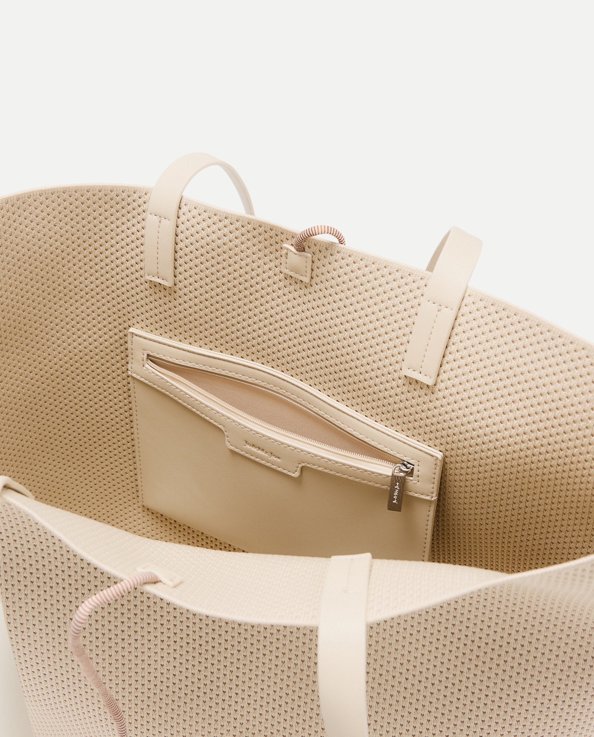 Bolso shopper de punto - Jo & Mr. Joe - Blanco roto Blanco roto-4