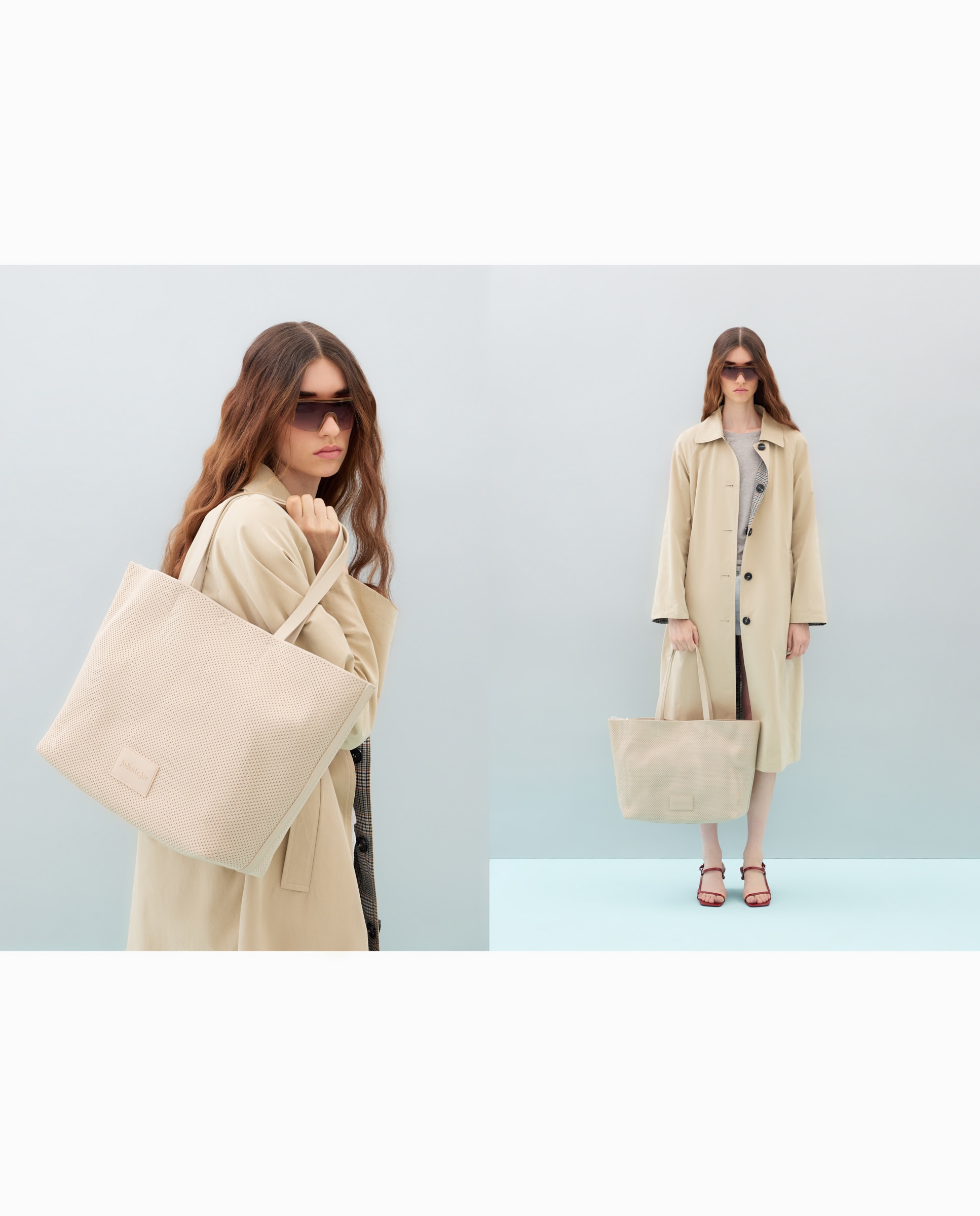 Bolso shopper de punto - Jo & Mr. Joe - Blanco roto Blanco roto-5