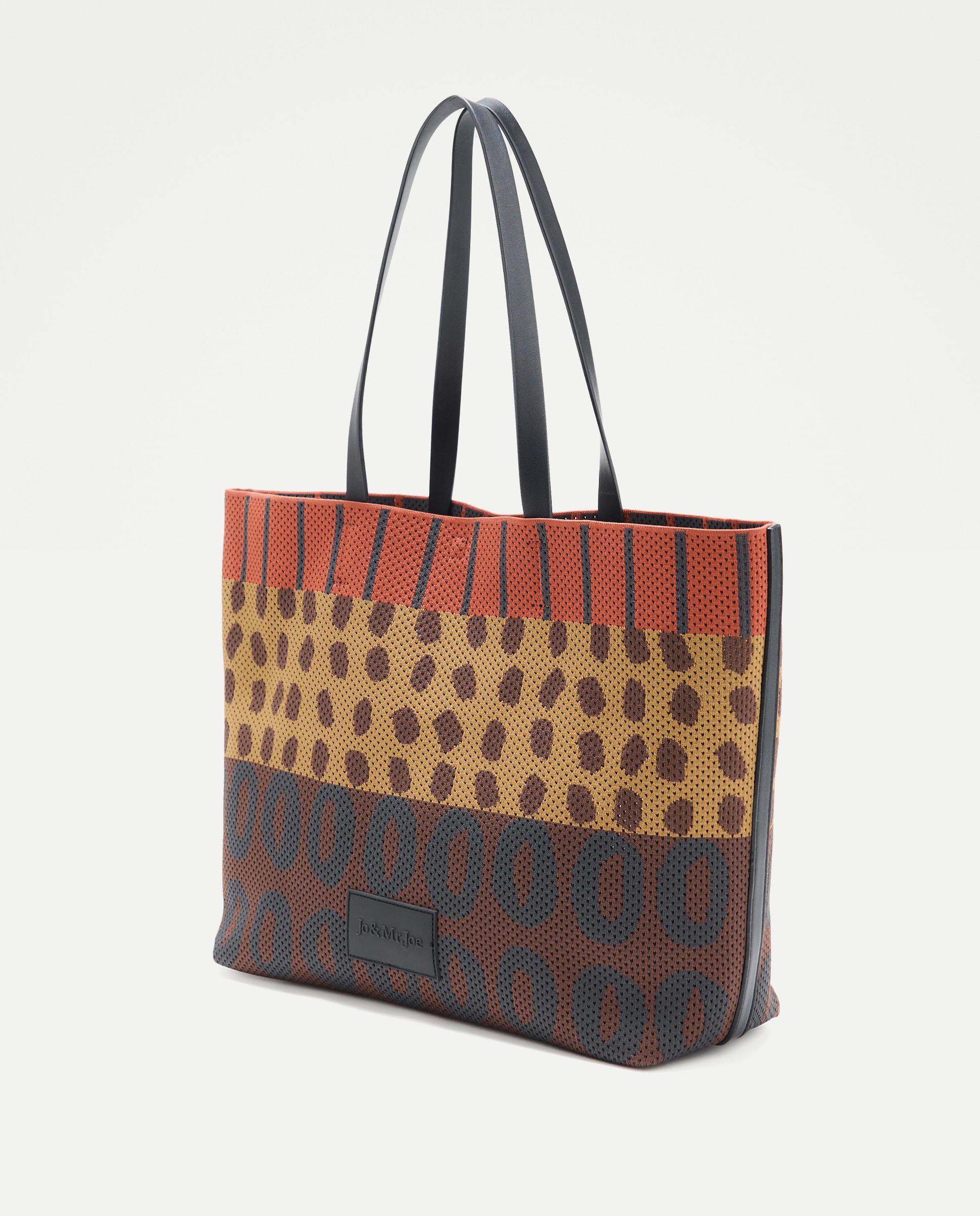 Mala Shopper de Malha Vermelho-2