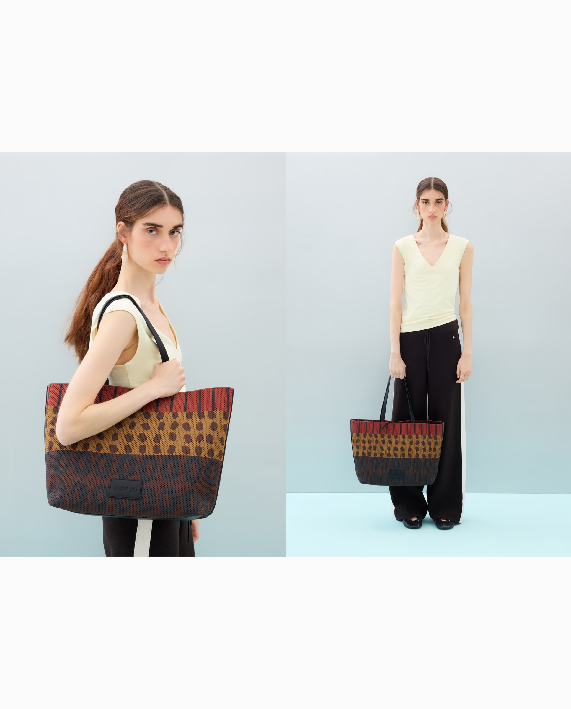 Bolso shopper de punto - Jo & Mr. Joe - Rojo Rojo-5