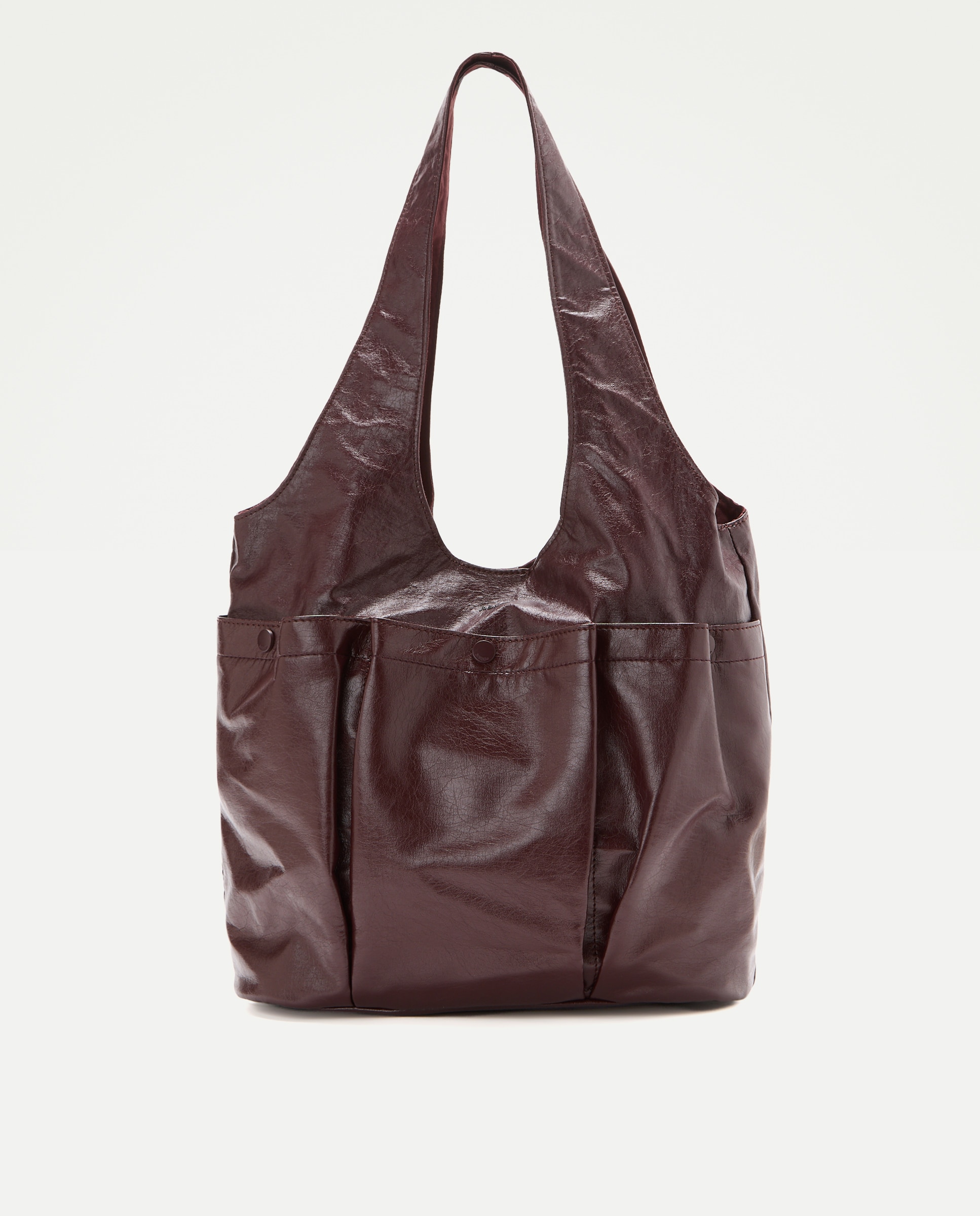 Bolso shopping con bolsillos - Jo & Mr. Joe - Burdeos Burdeos-1