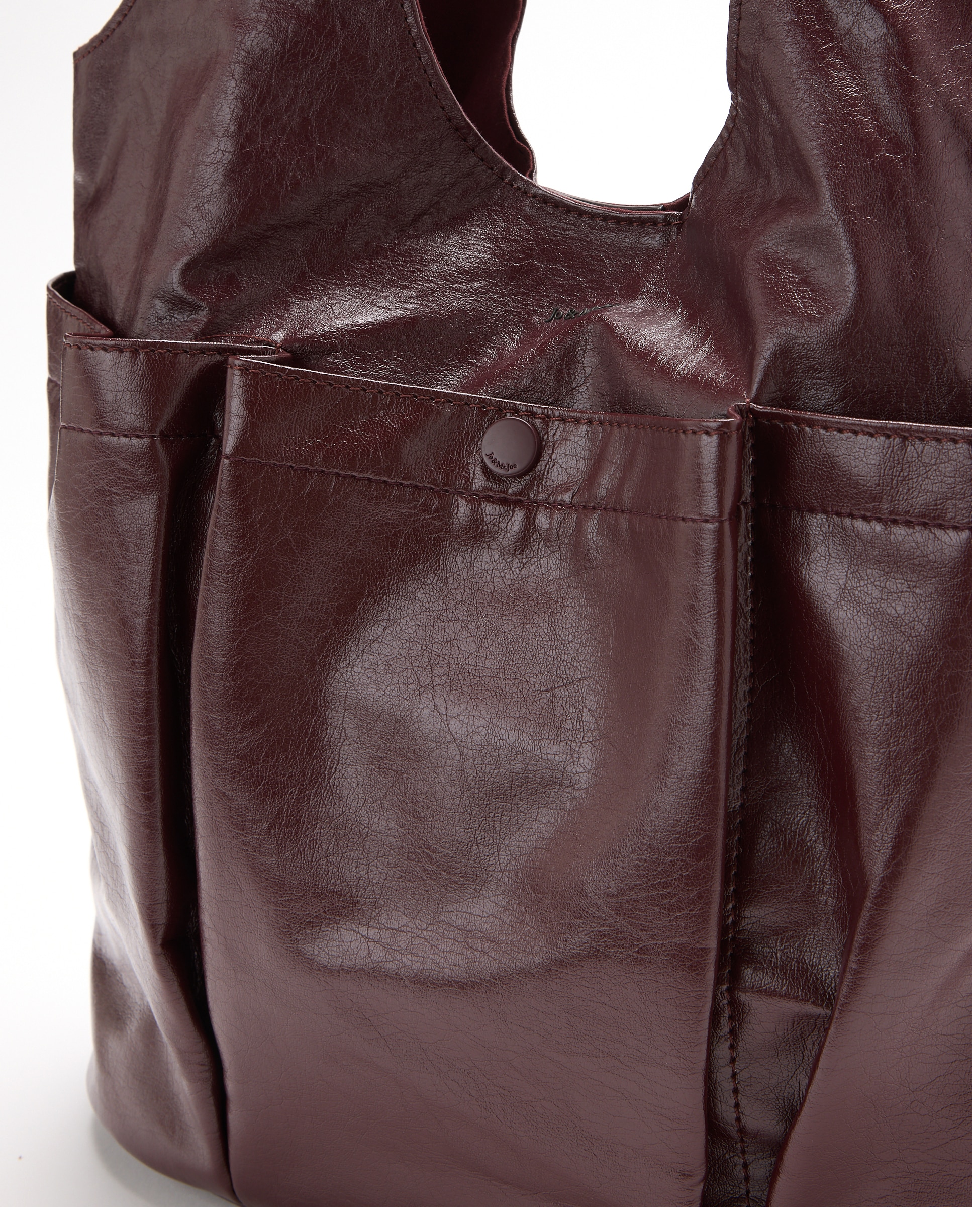 Bolso shopping con bolsillos - Jo & Mr. Joe - Burdeos Burdeos-3